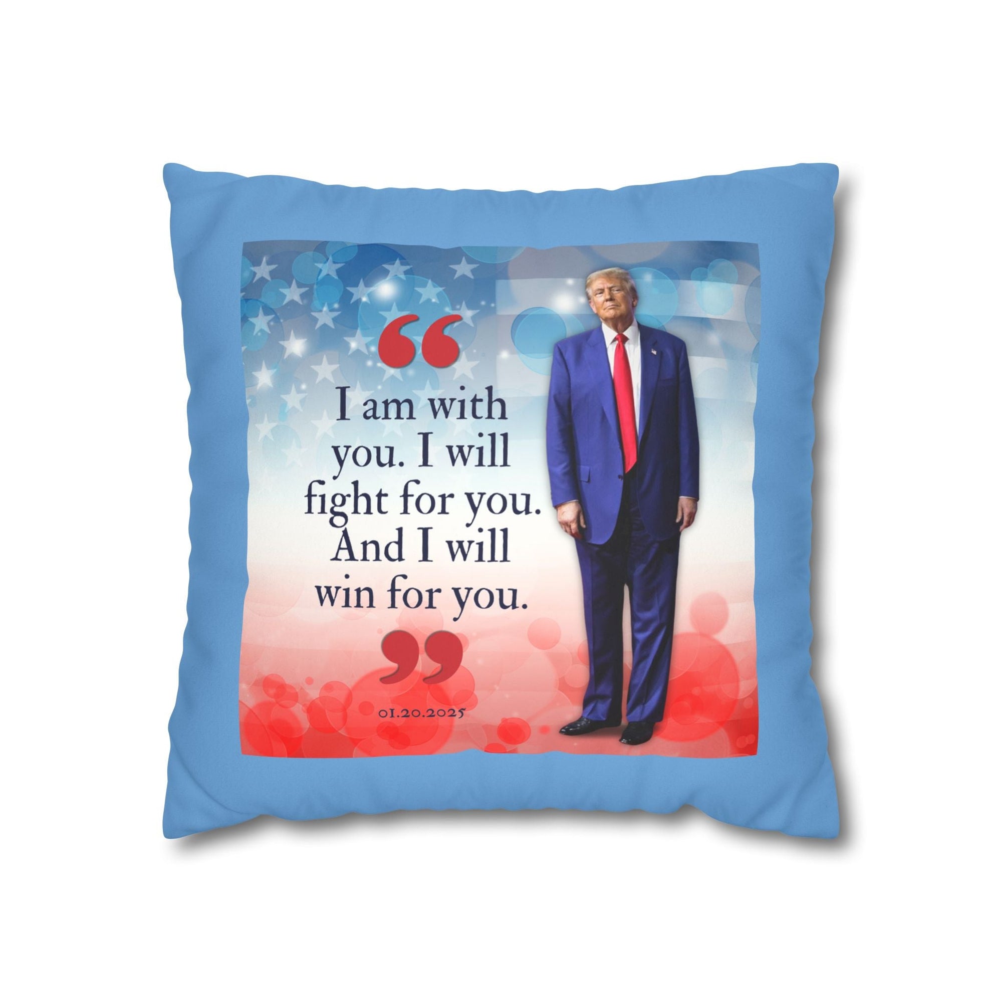 Trump Quote Faux Suede Pillowcase - Decor, Home, Pillows - EpiAl's Shop