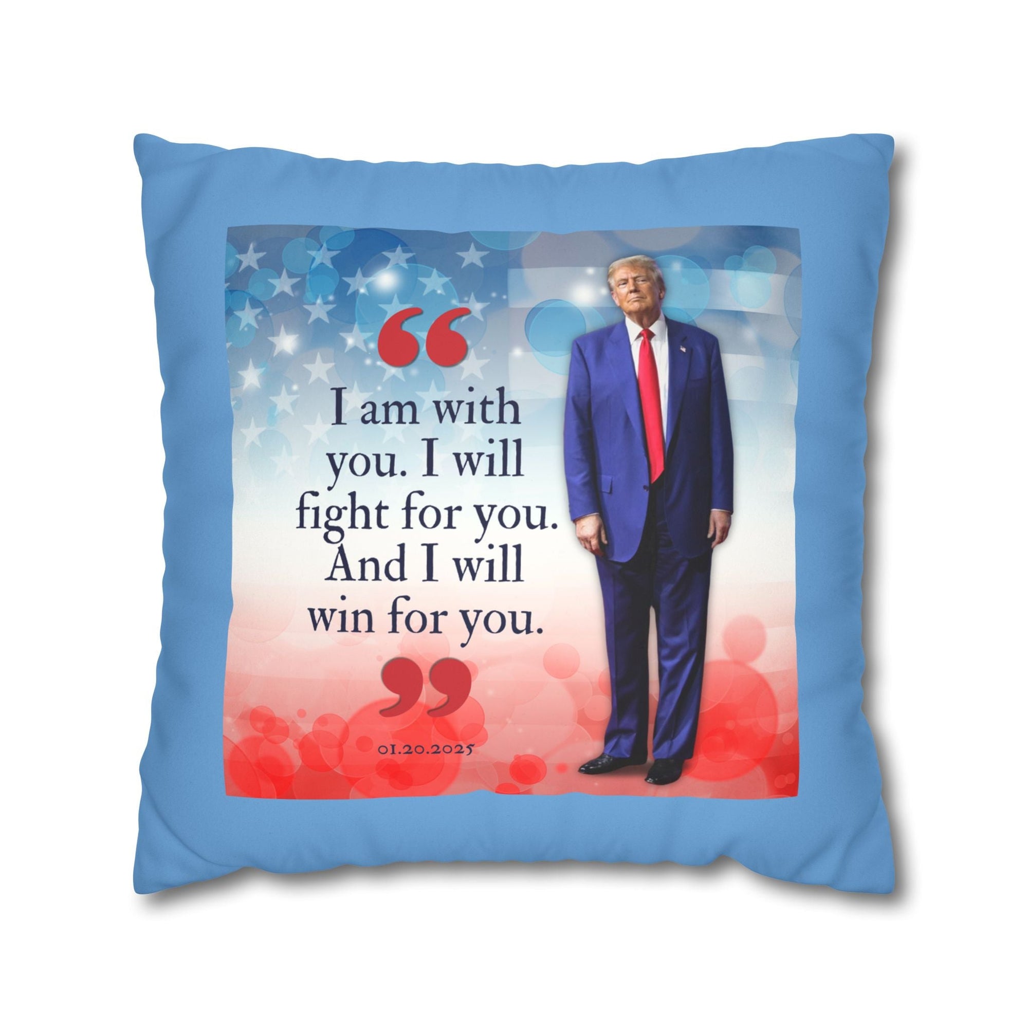 Trump Quote Faux Suede Pillowcase - Decor, Home, Pillows - EpiAl's Shop
