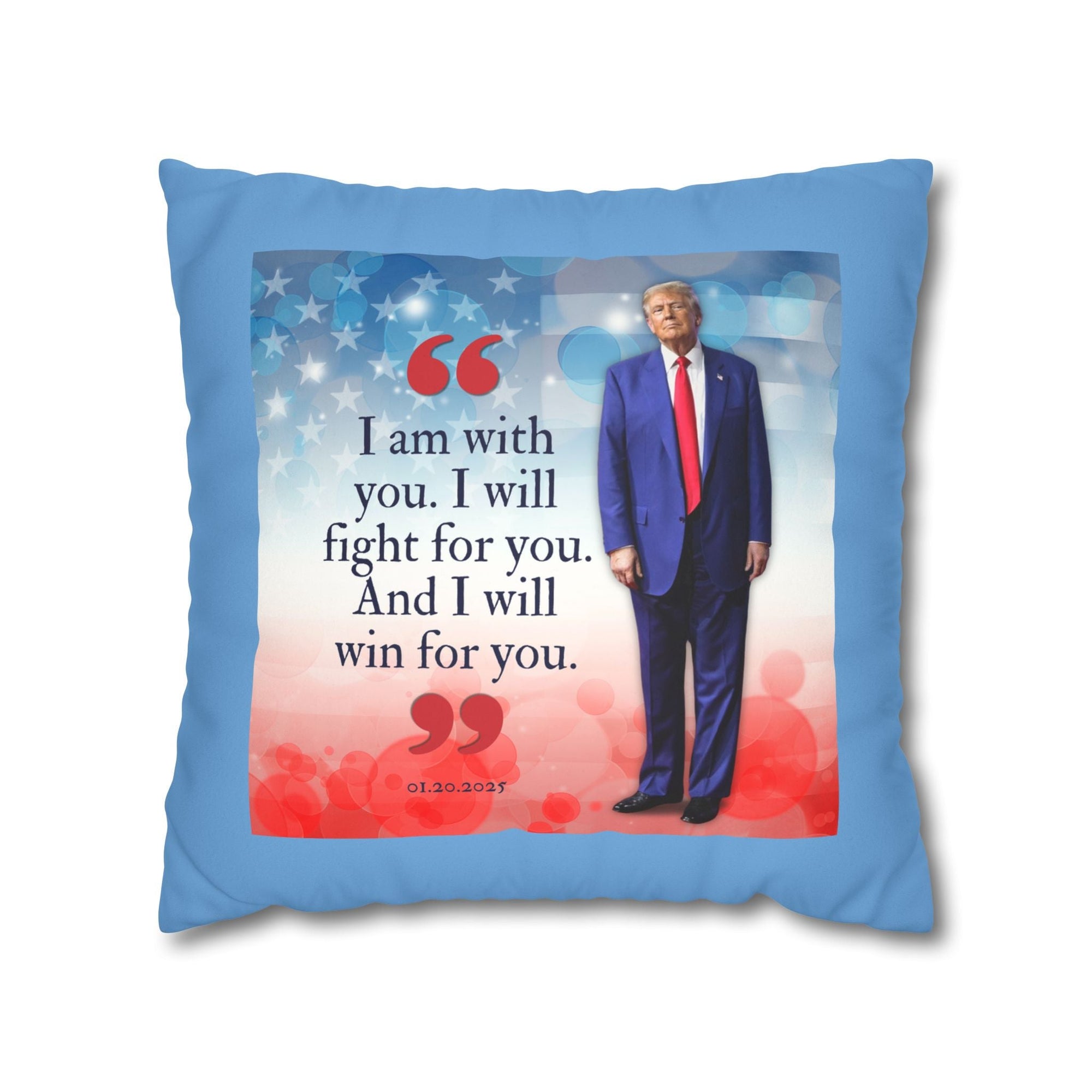 Trump Quote Faux Suede Pillowcase - Decor, Home, Pillows - EpiAl's Shop