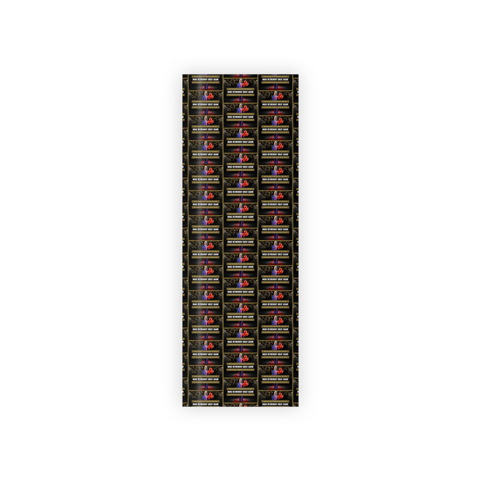 Trump Retirement Best Wishes Gift Wrapping Paper Rolls, 1pc - Paper Products, Gift Wrapping Paper - EpiAl's Shop