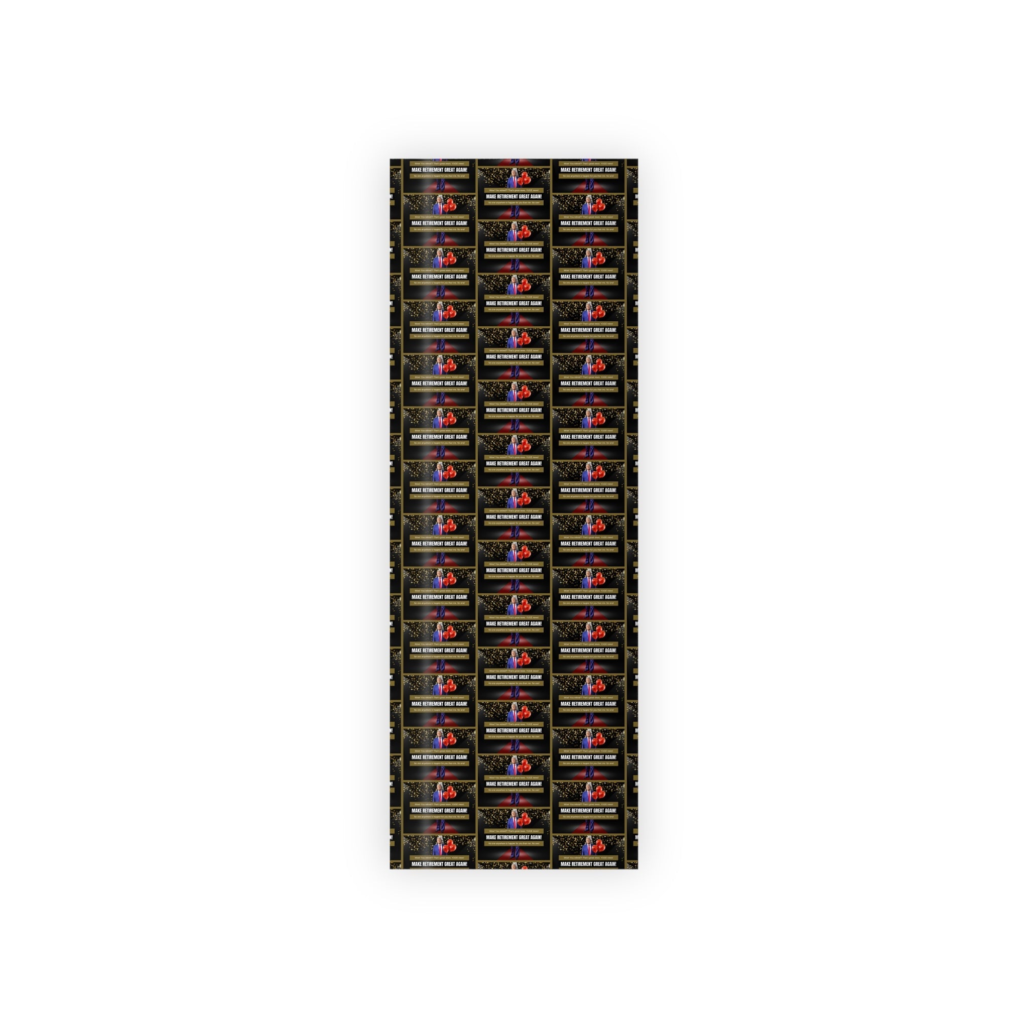 Trump Retirement Best Wishes Gift Wrapping Paper Rolls, 1pc - Paper Products, Gift Wrapping Paper - EpiAl's Shop
