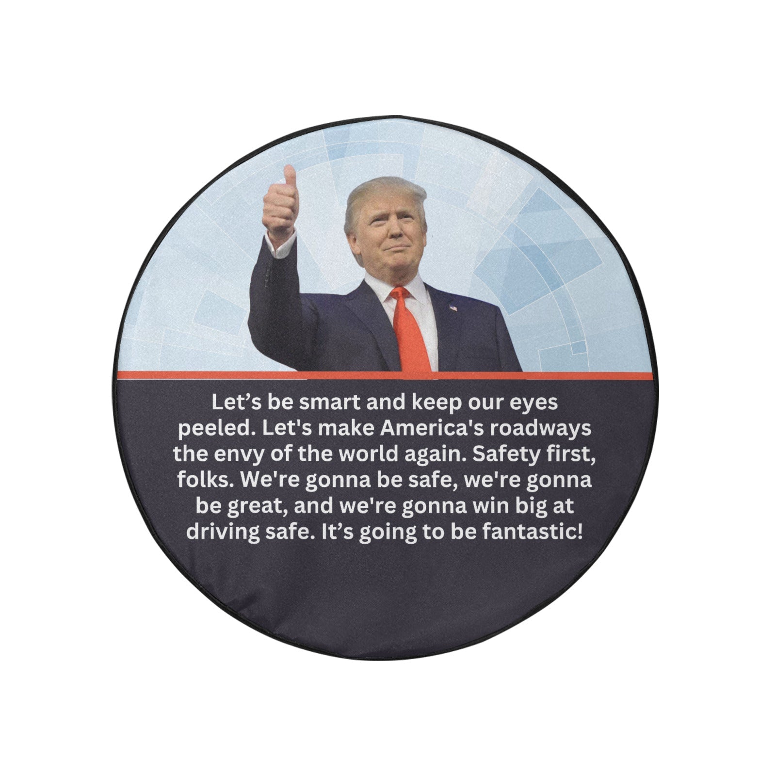 Trump Safe Spare Tire Cover (Medium)(16") - Accessories, Auto, Spare Tire Covers - EpiAl's Shop