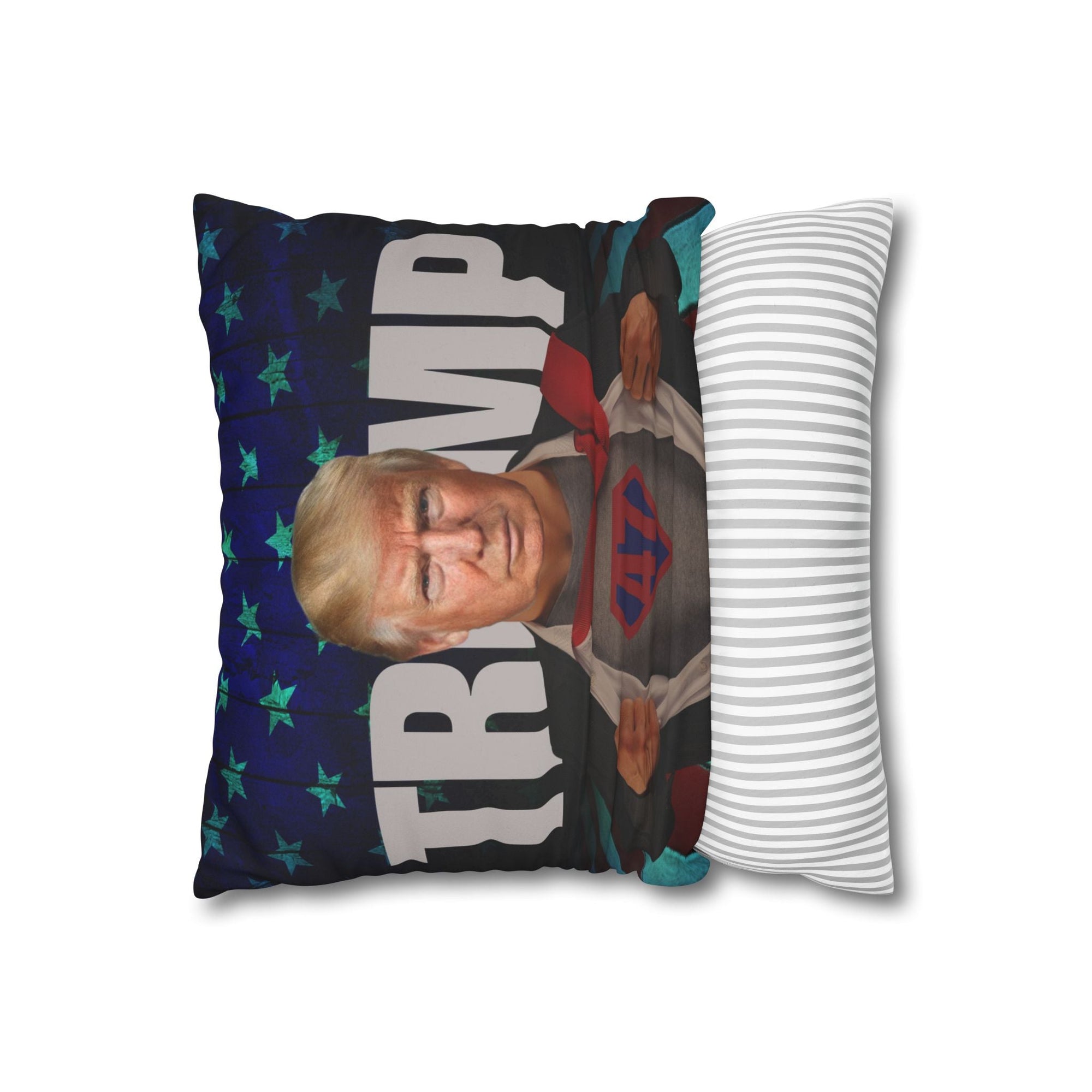 Trump Superhero Faux Suede Pillowcase - Patriotic Home Decor - Decor, Home, Pillows - EpiAl's Shop