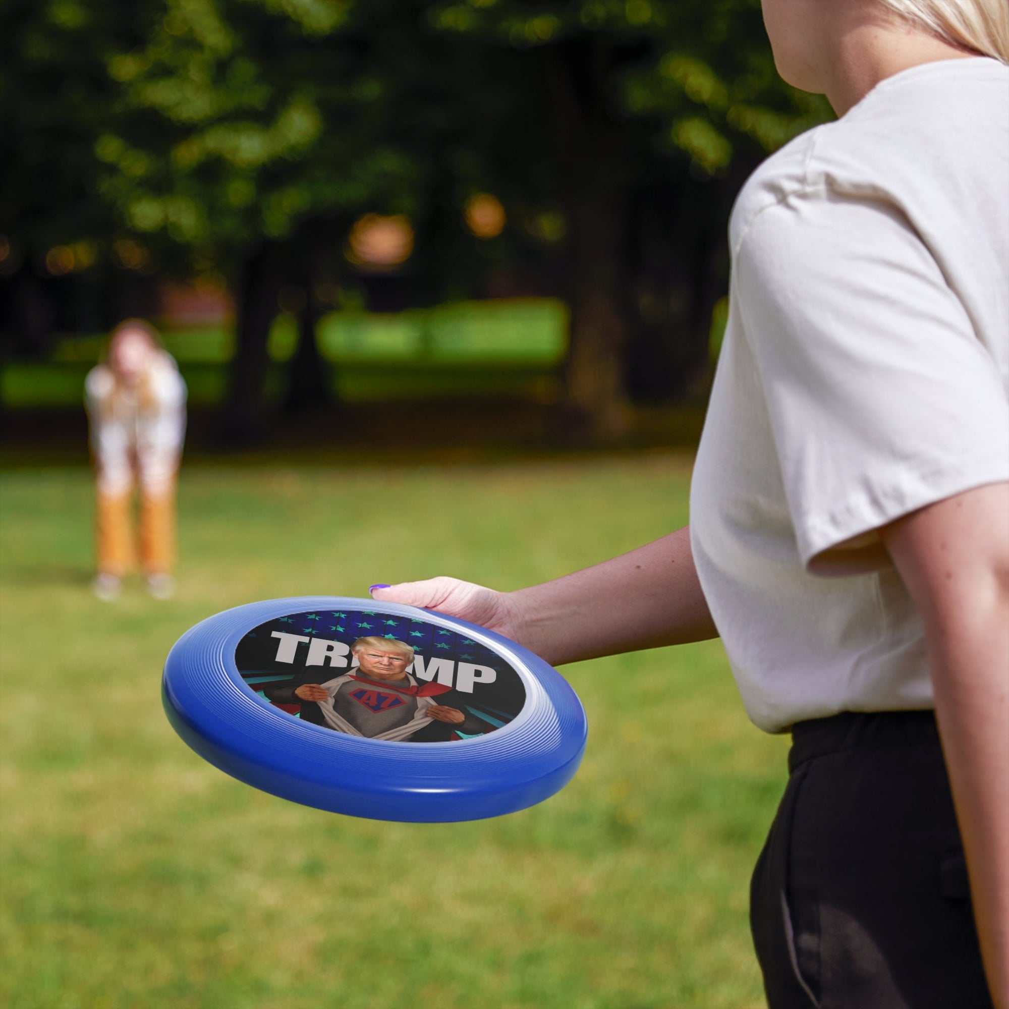 Trump Superhero Frisbee – Fun Outdoor Toy for Fans & Events - Toys & Games, Flying Disc - EpiAl's Shop