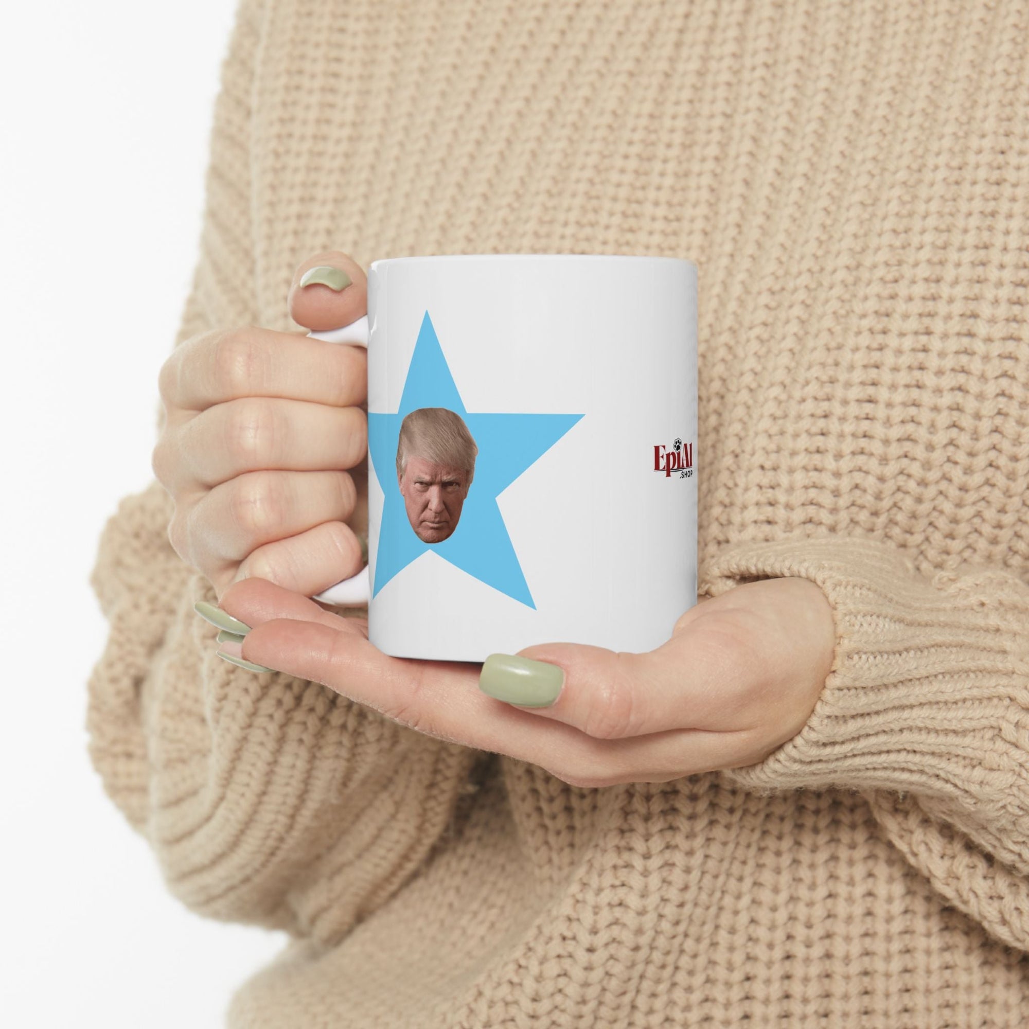 Trump the Star Ceramic Mug, (11oz) - Drinkware, Coffee Mugs - EpiAl's Shop