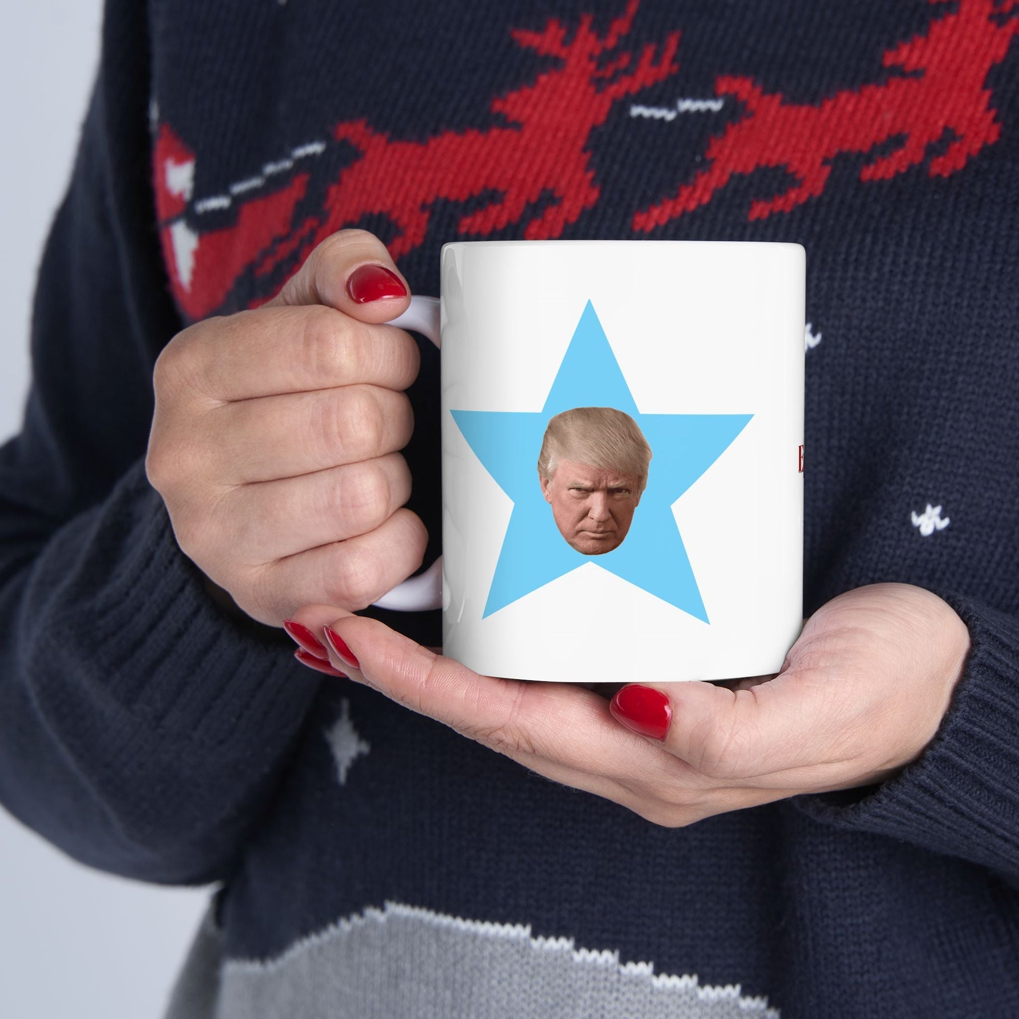Trump the Star Ceramic Mug, (11oz) - Drinkware, Coffee Mugs - EpiAl's Shop