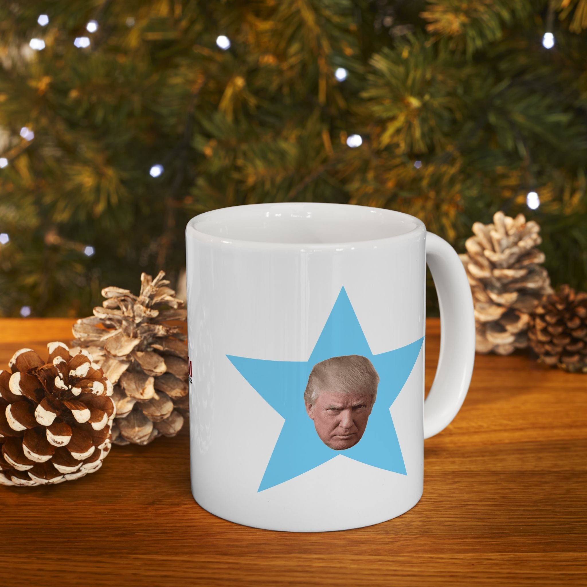 Trump the Star Ceramic Mug, (11oz) - Drinkware, Coffee Mugs - EpiAl's Shop