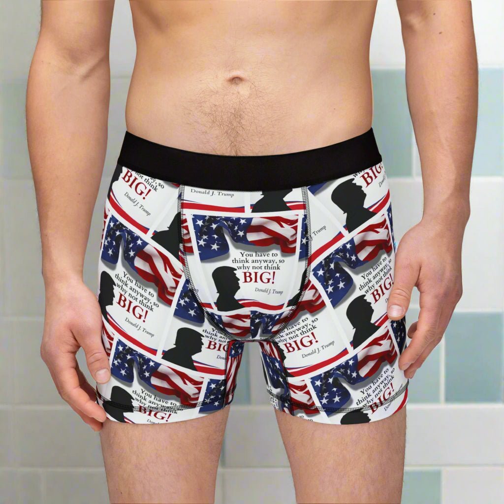 Trump: Think Big Men's Boxers - Clothing, Underwear - EpiAl's Shop