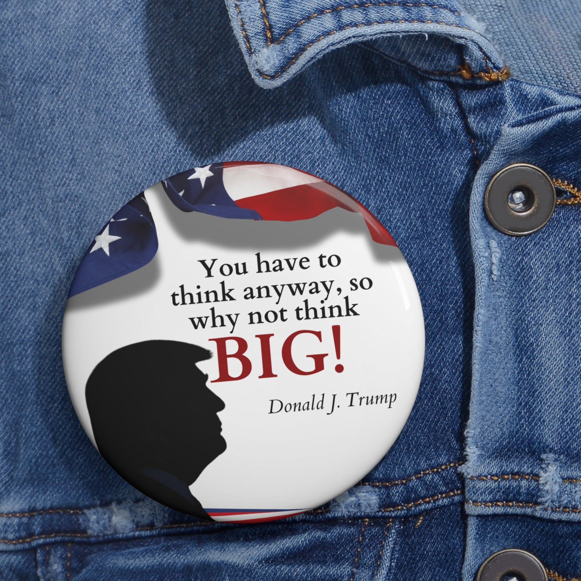 Trump: Think Big Pin Buttons - Collectibles, Pinback Buttons - EpiAl's Shop