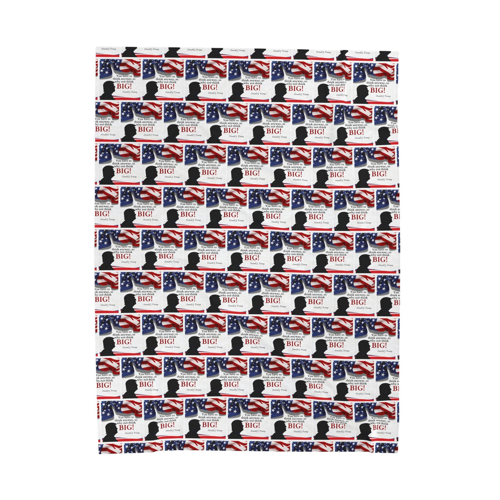 Trump: Think Big Velveteen Plush Blanket - Decor, Blankets & Comforters - EpiAl's Shop