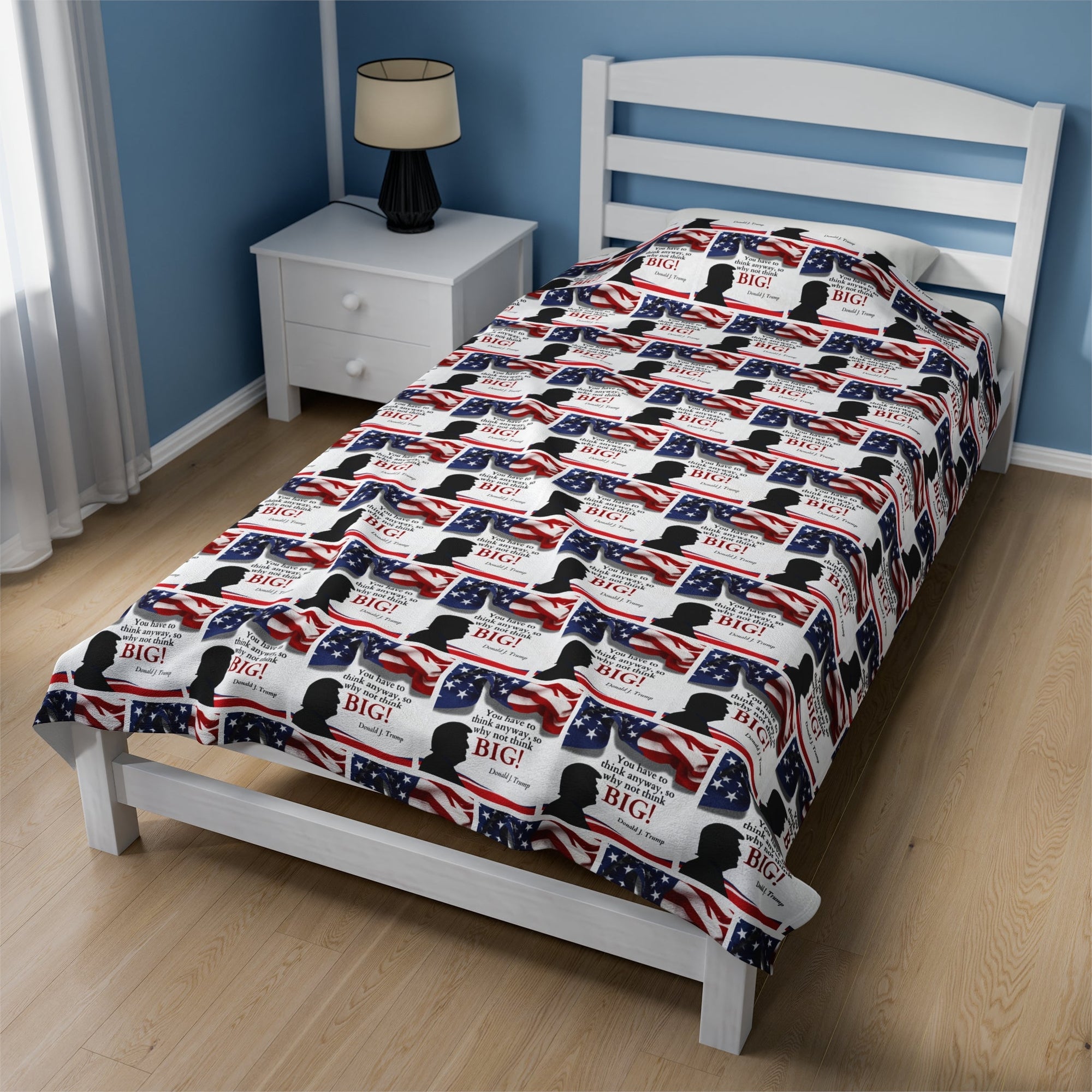 Trump: Think Big Velveteen Plush Blanket - Decor, Blankets & Comforters - EpiAl's Shop