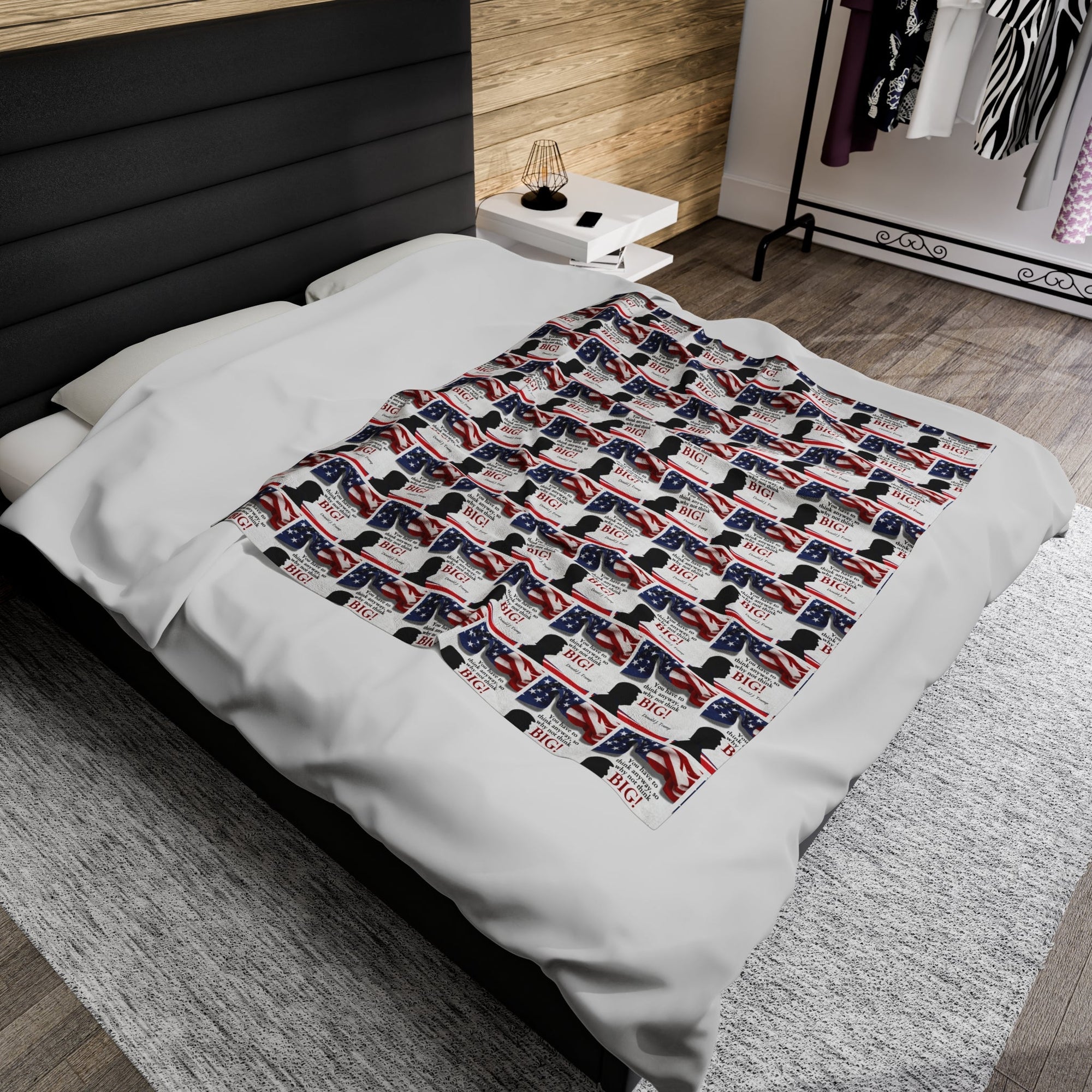 Trump: Think Big Velveteen Plush Blanket - Decor, Blankets & Comforters - EpiAl's Shop