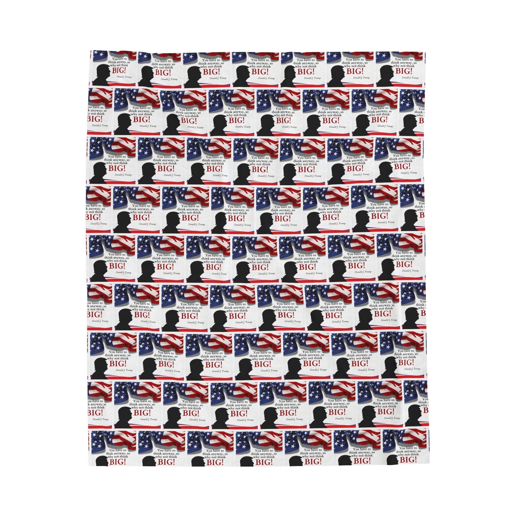 Trump: Think Big Velveteen Plush Blanket - Decor, Blankets & Comforters - EpiAl's Shop