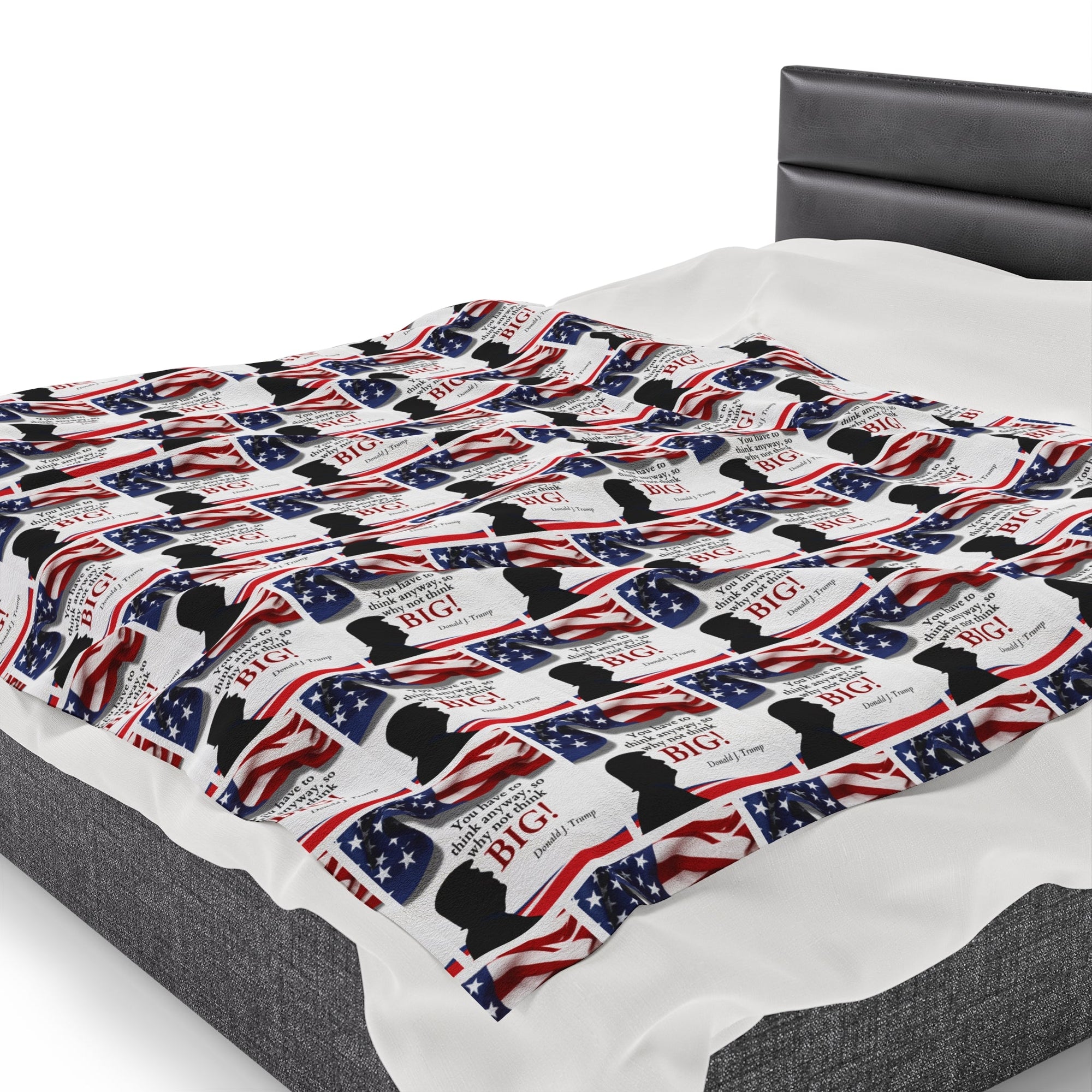 Trump: Think Big Velveteen Plush Blanket - Decor, Blankets & Comforters - EpiAl's Shop
