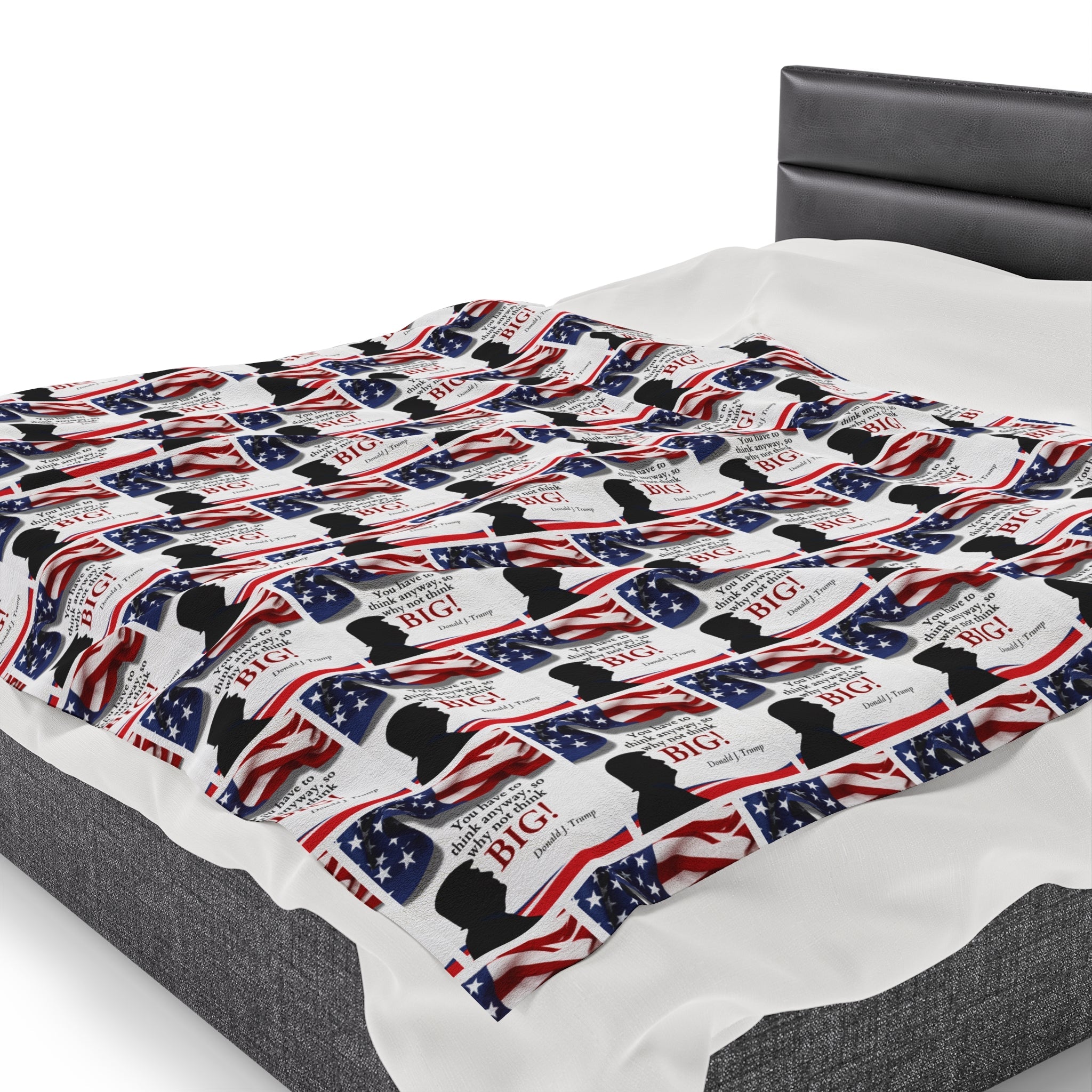Trump: Think Big Velveteen Plush Blanket - Decor, Blankets & Comforters - EpiAl's Shop