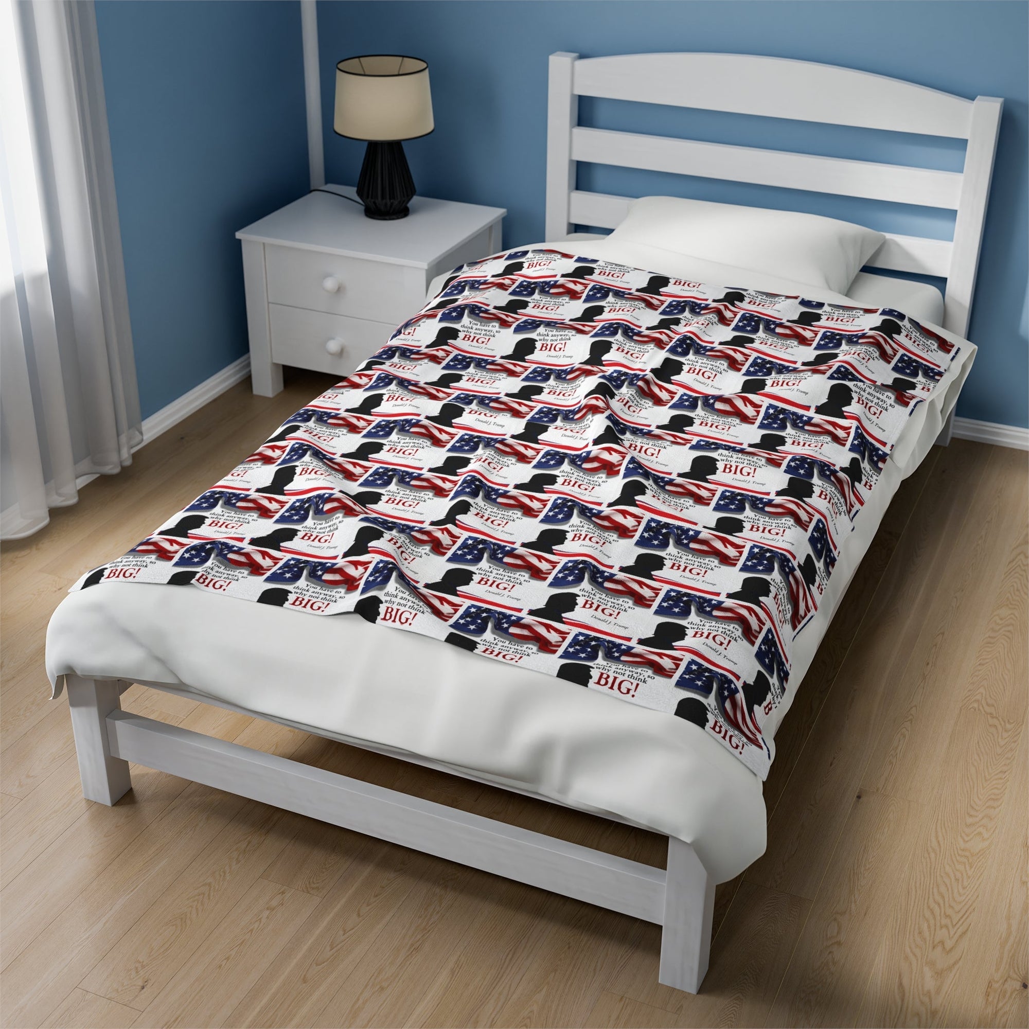Trump: Think Big Velveteen Plush Blanket - Decor, Blankets & Comforters - EpiAl's Shop