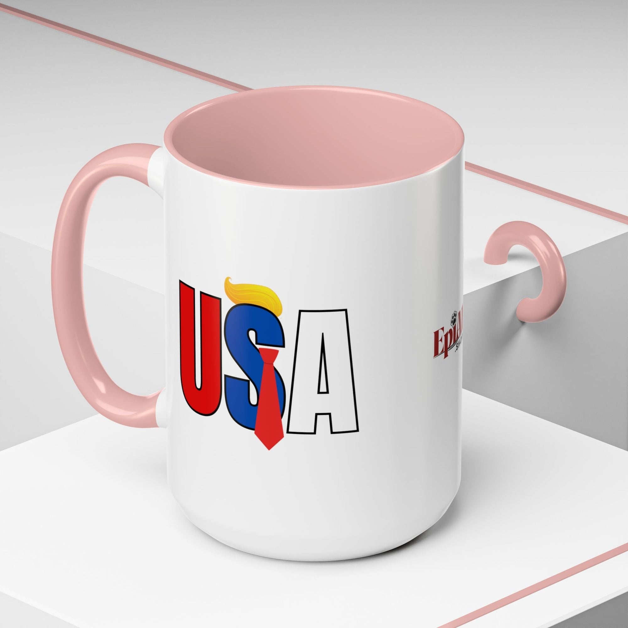 Trump USA Accent Coffee Mug - Drinkware, Coffee Mugs - EpiAl's Shop