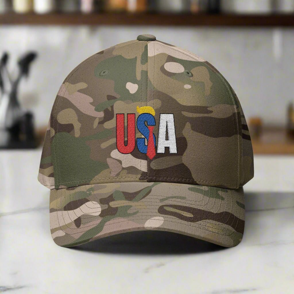 Trump USA Embroidered Cap - Closed - Back Baseball Hat - Hats, Baseball & Trucker - EpiAl's Shop
