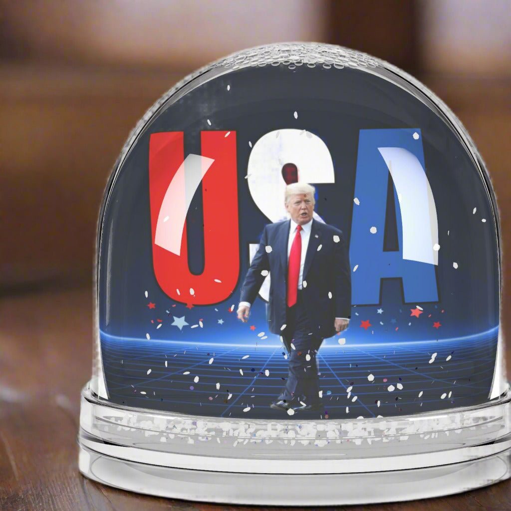 Trump USA - Themed Glitter Snow Globe - Collectibles, Snow Globes - EpiAl's Shop