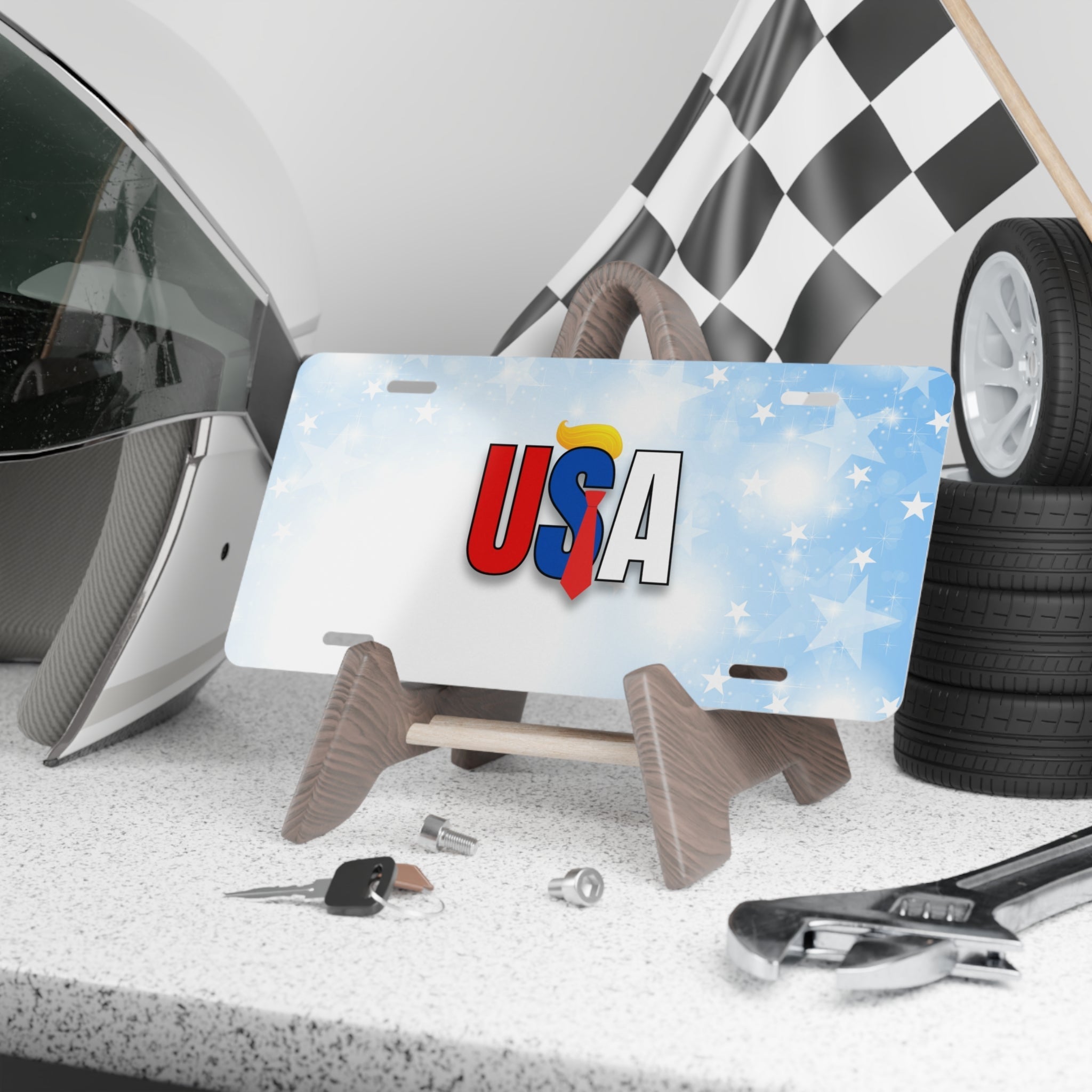 Trump USA Themed Vanity Plate - Patriotic Car Accessory - Accessories, Auto, License Plates - EpiAl's Shop