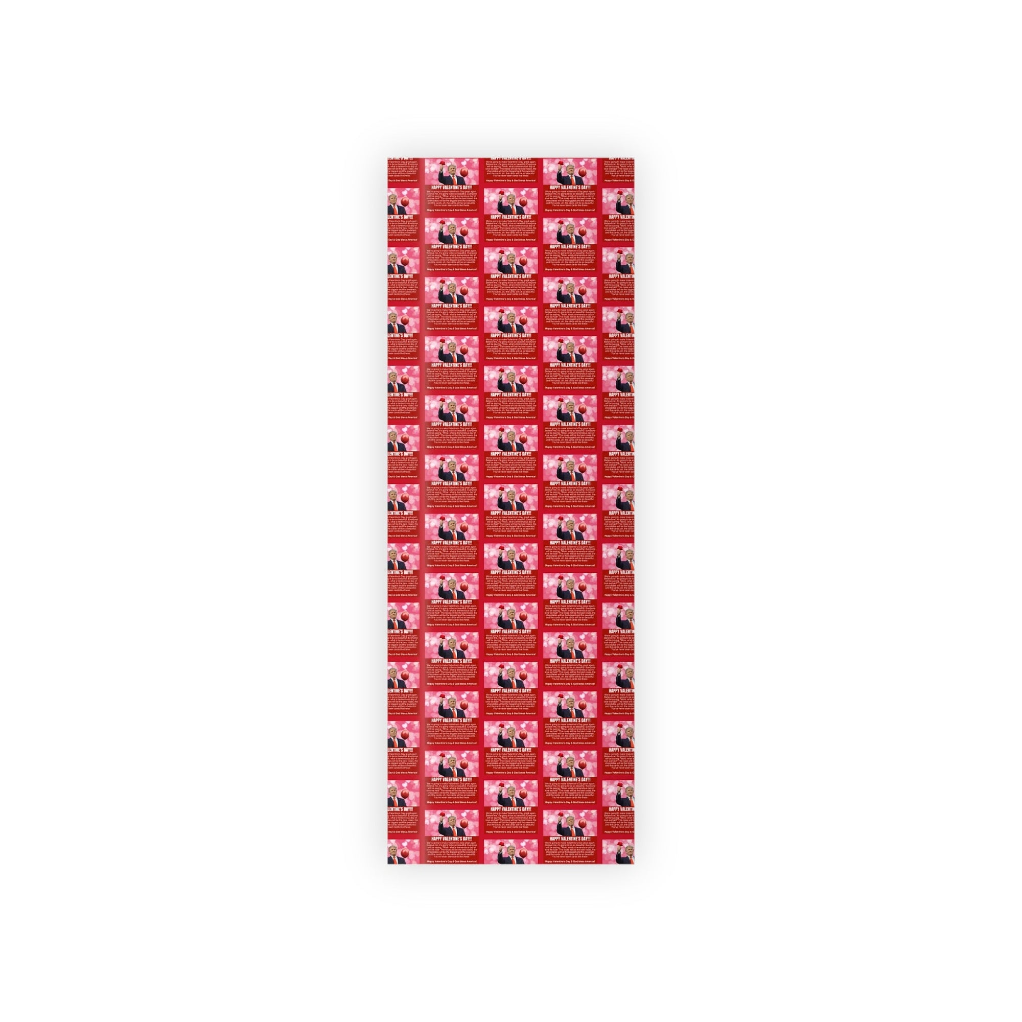 Trump Valentines Day Wrapping Paper Rolls, 1pc - Paper Products, Gift Wrapping Paper - EpiAl's Shop
