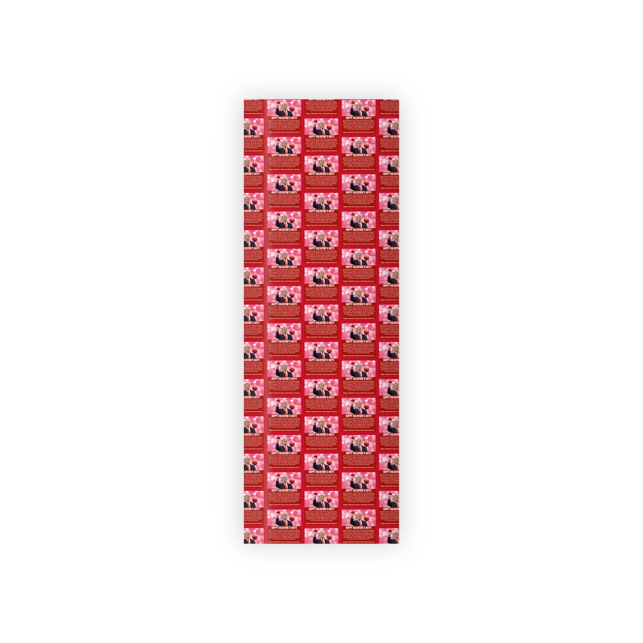Trump Valentines Day Wrapping Paper Rolls, 1pc - Paper Products, Gift Wrapping Paper - EpiAl's Shop