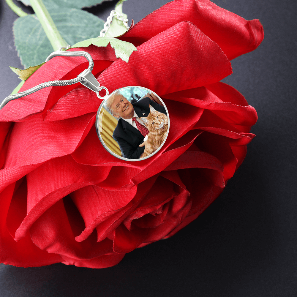 Trump with Cat Necklace - Jewelry, Necklaces - EpiAl's Shop