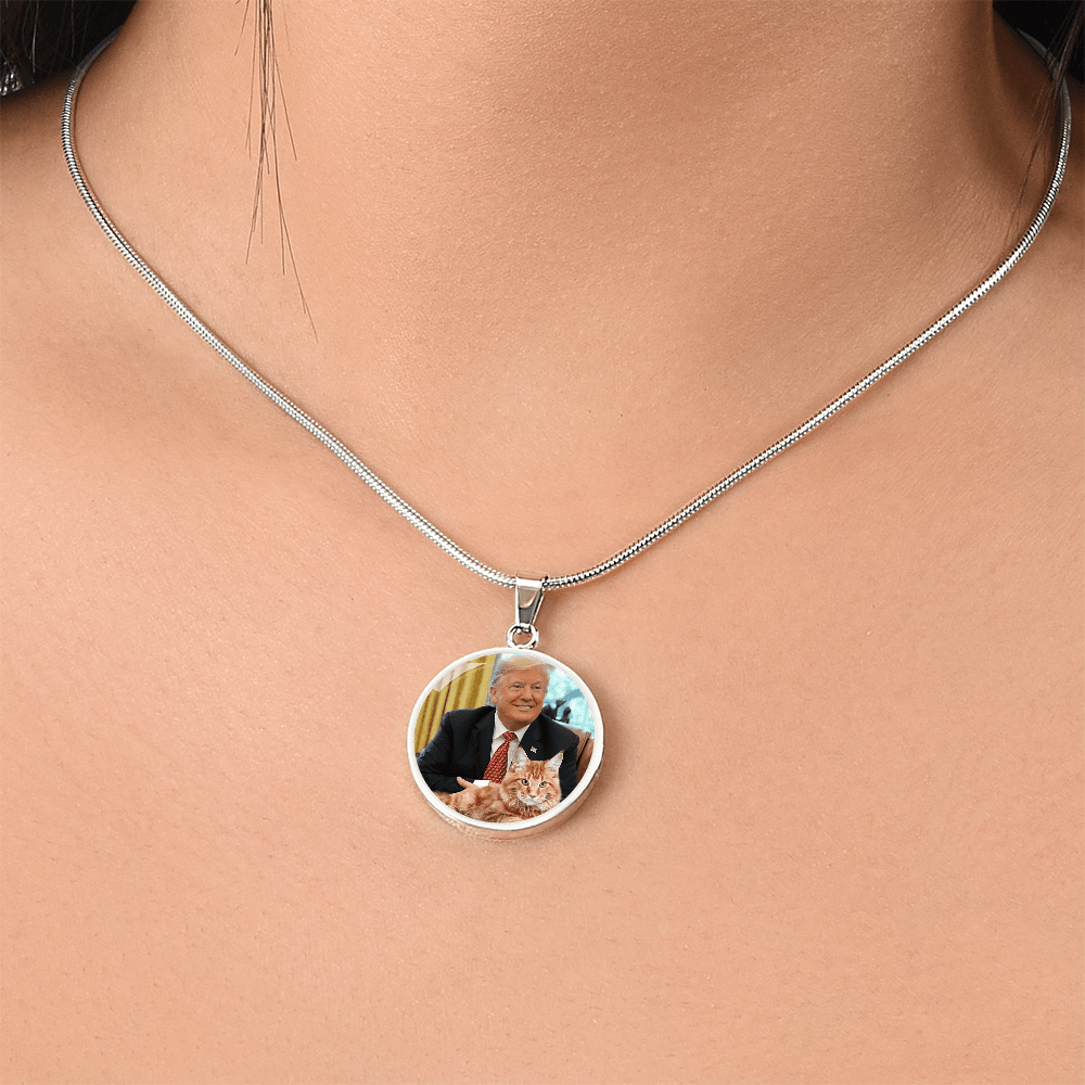 Trump with Cat Necklace - Jewelry, Necklaces - EpiAl's Shop
