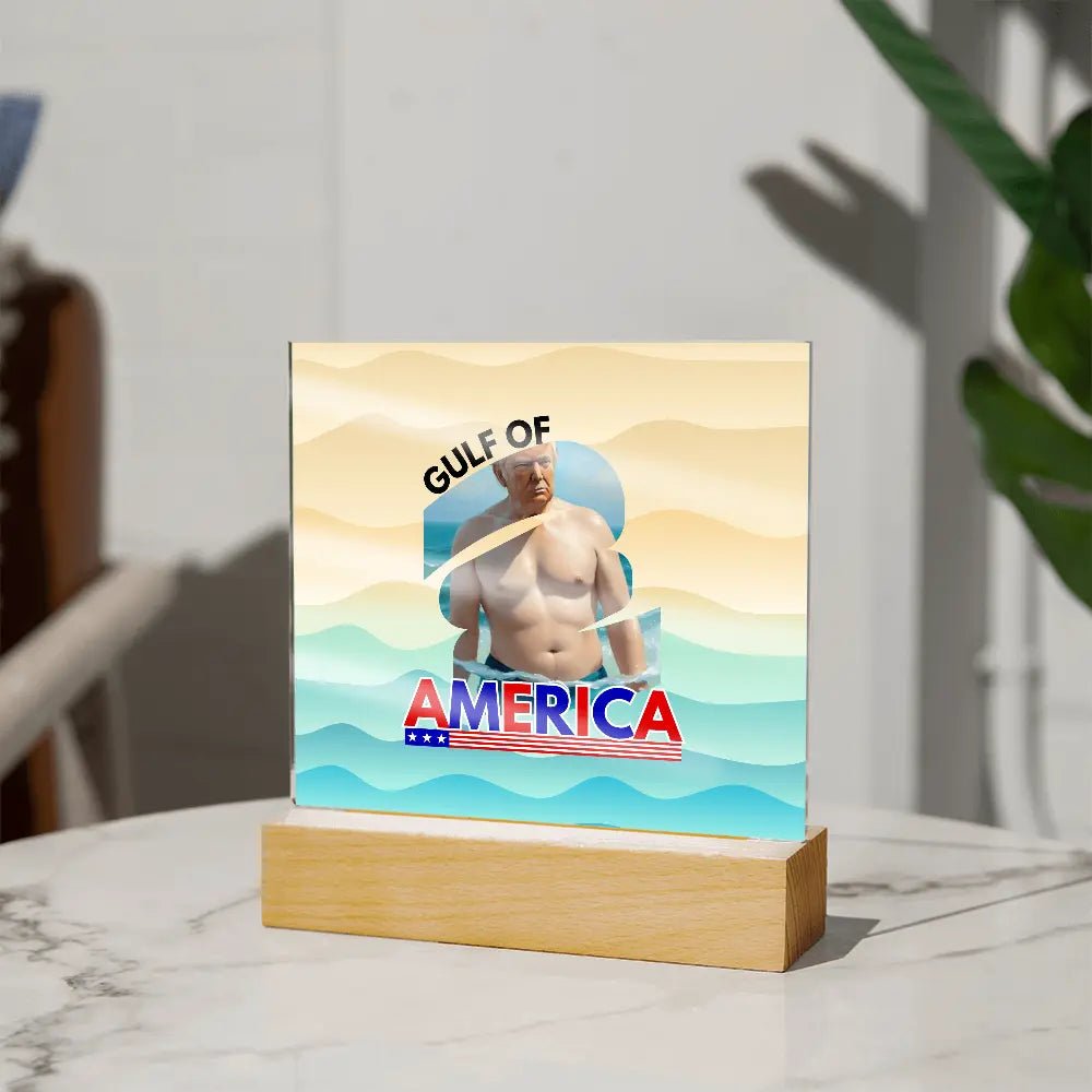Trump's American Gulf Plaque - Decor, Home, Artwork - EpiAl's Shop