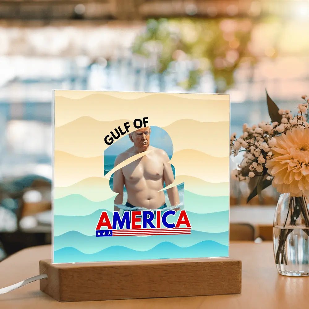 Trump's American Gulf Plaque - Decor, Home, Artwork - EpiAl's Shop