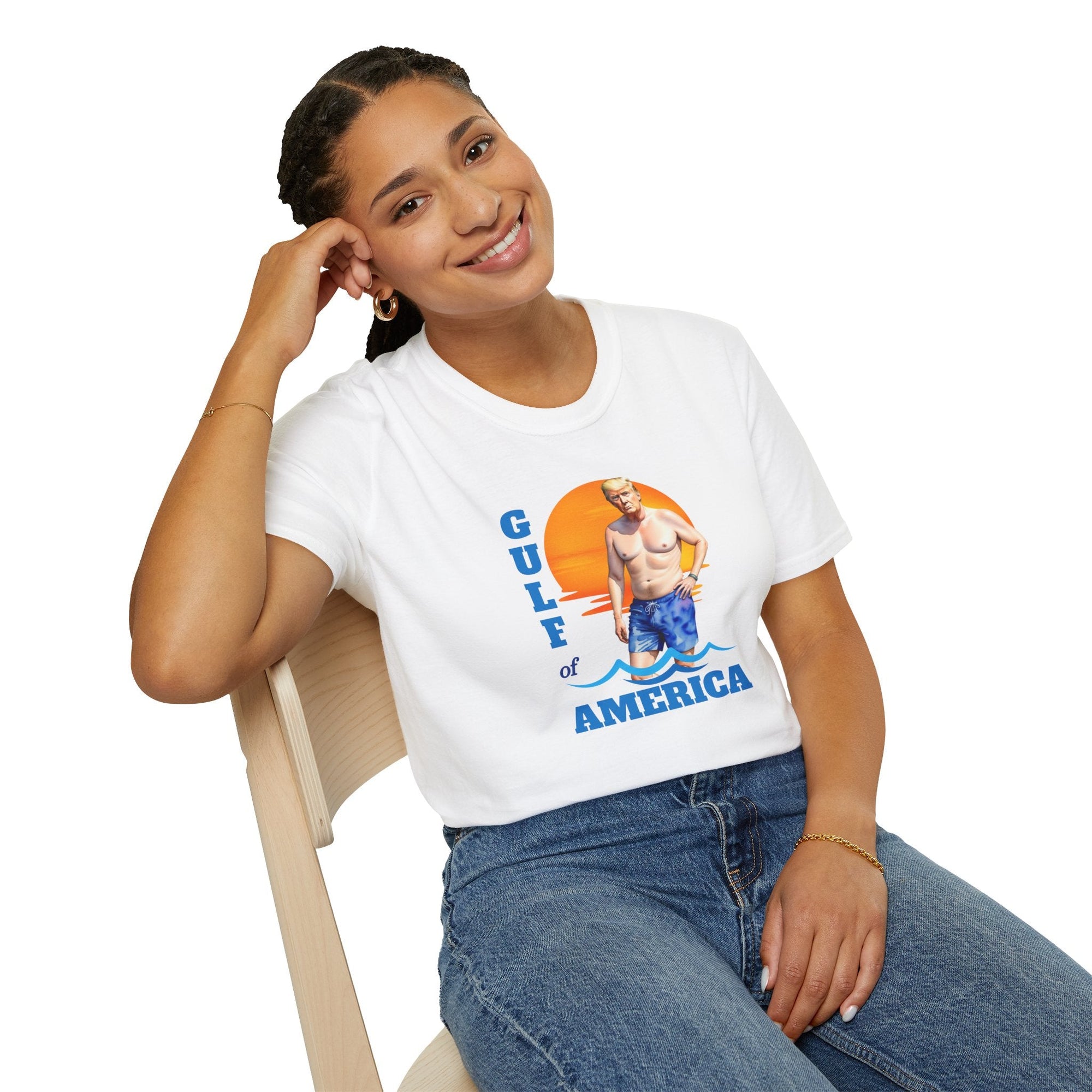 Trump's American Gulf Vintage T-Shirt - Unisex Softstyle Beachwear - Clothing, T-shirts - EpiAl's Shop