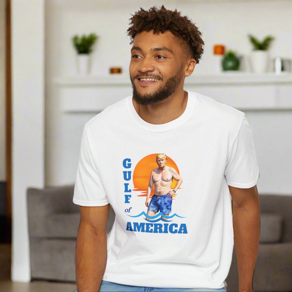 Trump's American Gulf Vintage T-Shirt - Unisex Softstyle Beachwear - Clothing, T-shirts - EpiAl's Shop