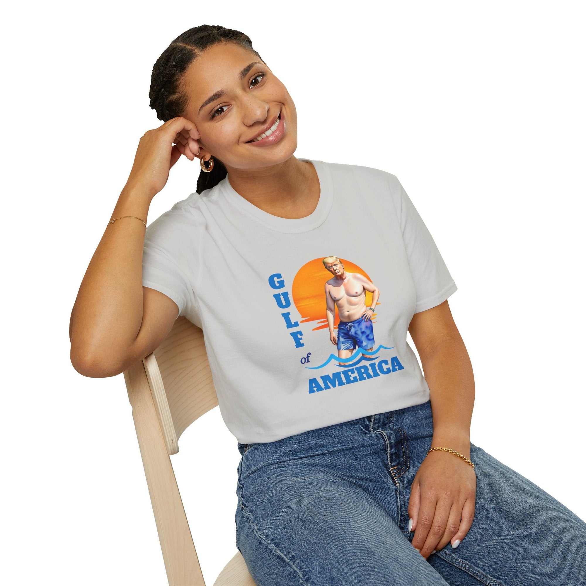 Trump's American Gulf Vintage T-Shirt - Unisex Softstyle Beachwear - Clothing, T-shirts - EpiAl's Shop