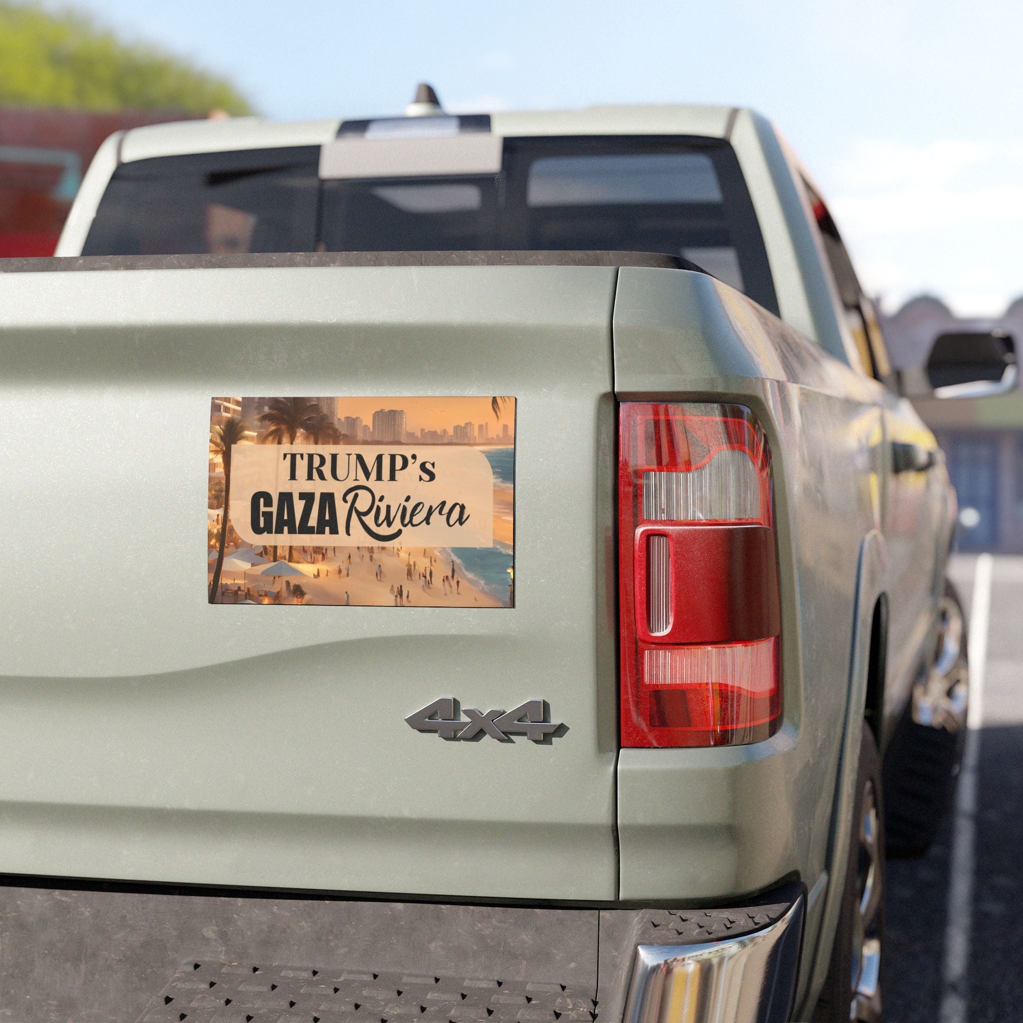 Trump's Gaza Riviera Beach Car Magnet - Fun Travel Decor - Decor, Kitchen, Magnets - EpiAl's Shop