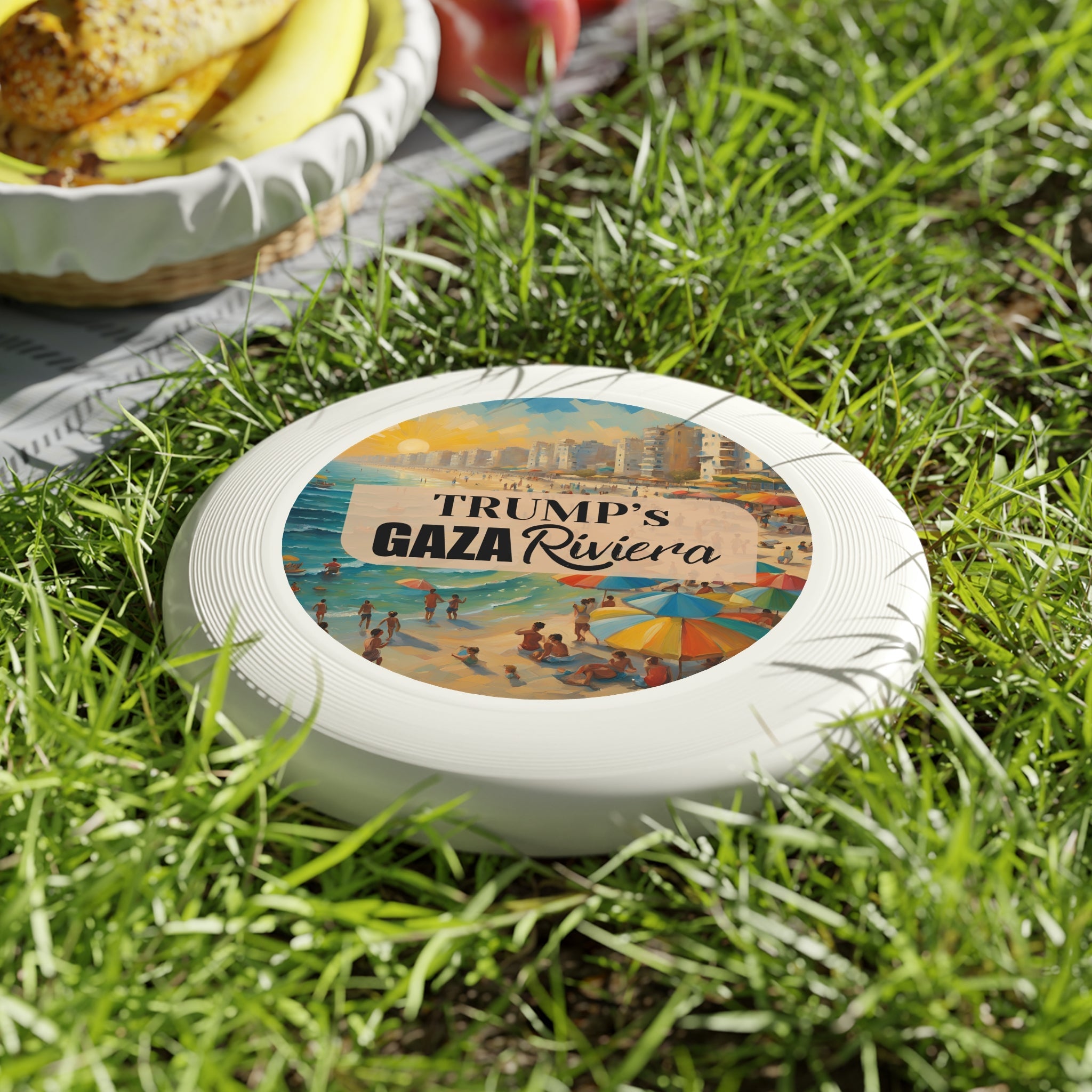 Trump's Gaza Riviera Beach Scene Wham - O Frisbee - Toys & Games, Flying Disc - EpiAl's Shop