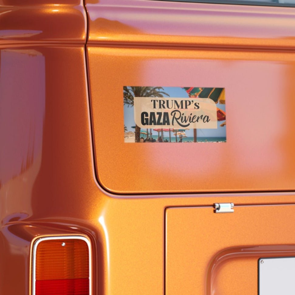 Trump's Gaza Riviera Bumper Sticker - Fun Travel Decor - Accessories, Auto, Bumper Decor - EpiAl's Shop