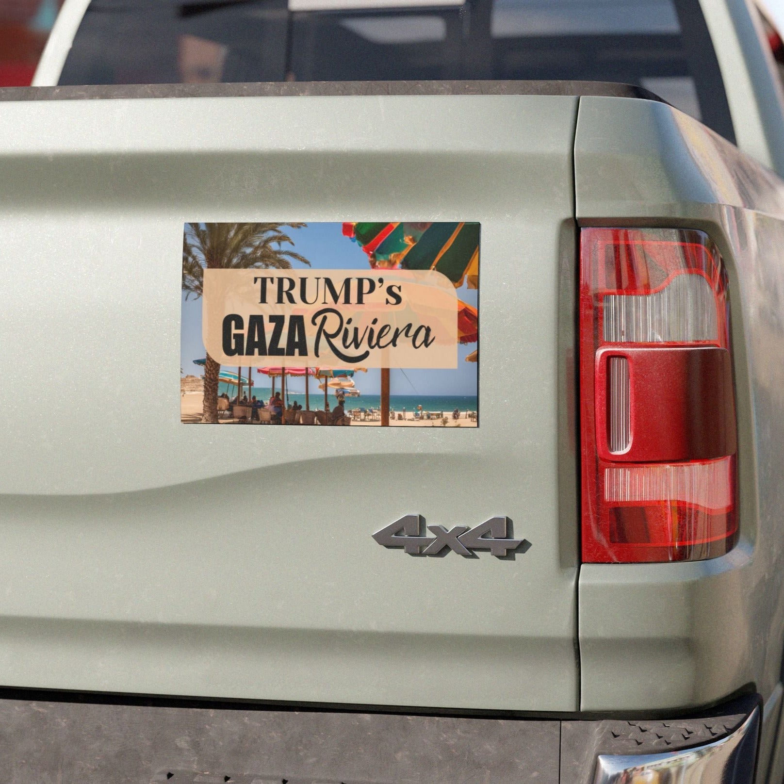 Trump's Gaza Riviera Car Magnet - Fun Travel Decor - Decor, Kitchen, Magnets - EpiAl's Shop