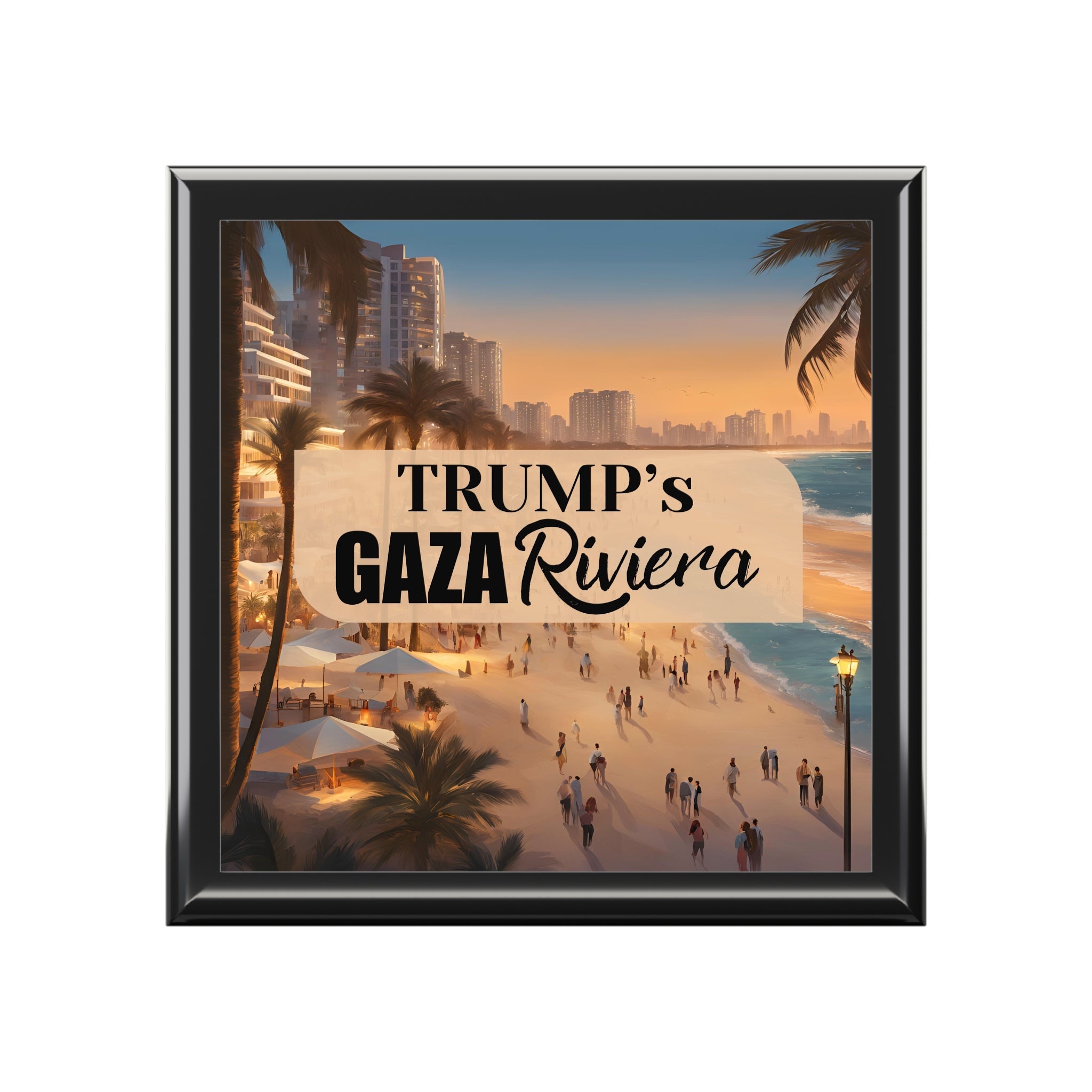 Trump’s Gaza Riviera Design Jewelry Box - Decor, Bedroom, Jewelry Boxes - EpiAl's Shop