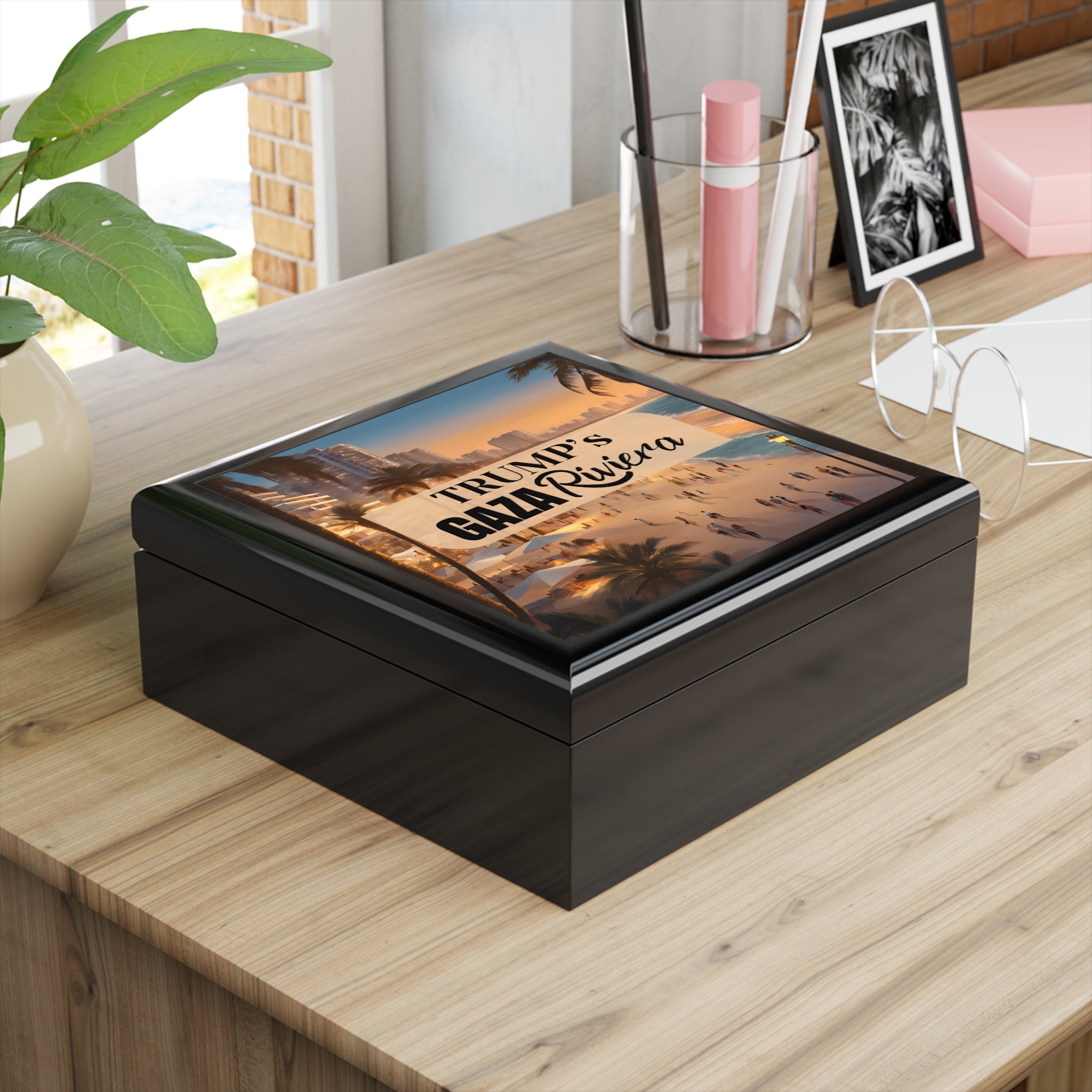 Trump’s Gaza Riviera Design Jewelry Box - Decor, Bedroom, Jewelry Boxes - EpiAl's Shop