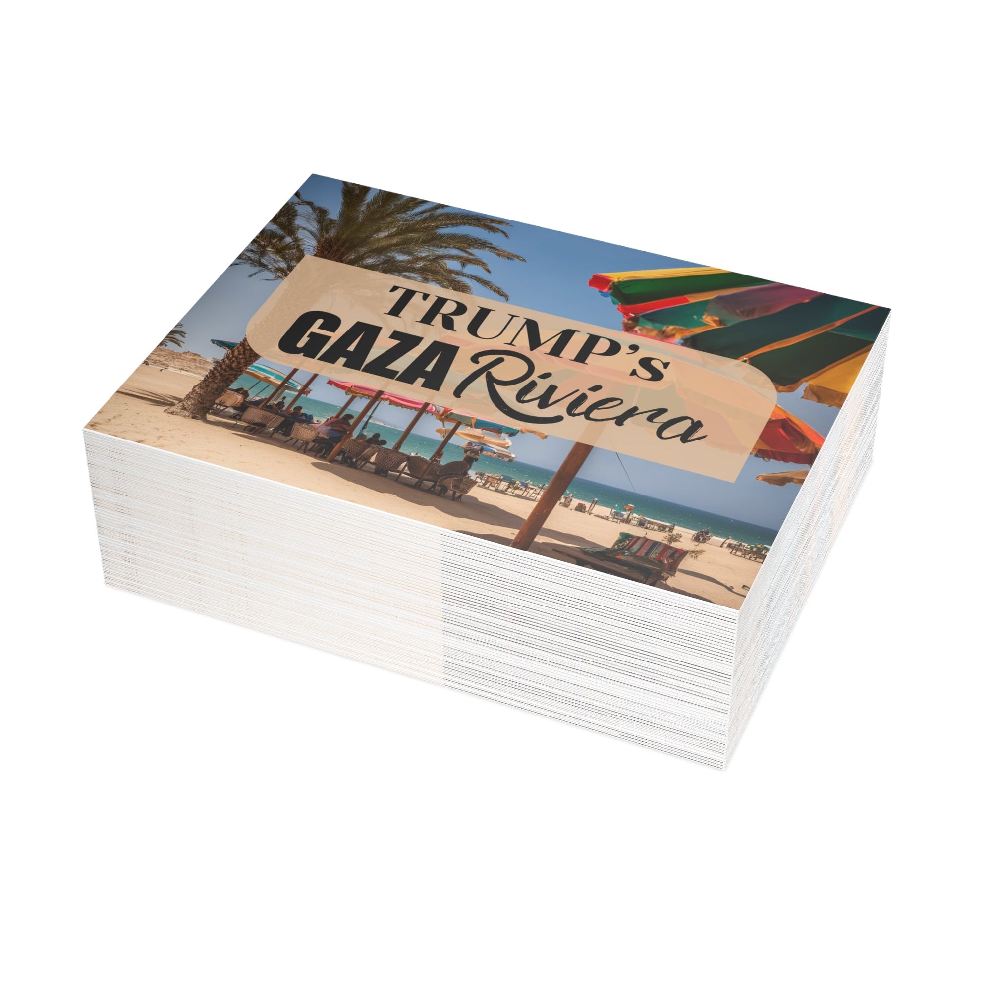 Trump’s Gaza Riviera Design Postcard Bundles with Envelopes - Paper Products, Greeting Cards - EpiAl's Shop