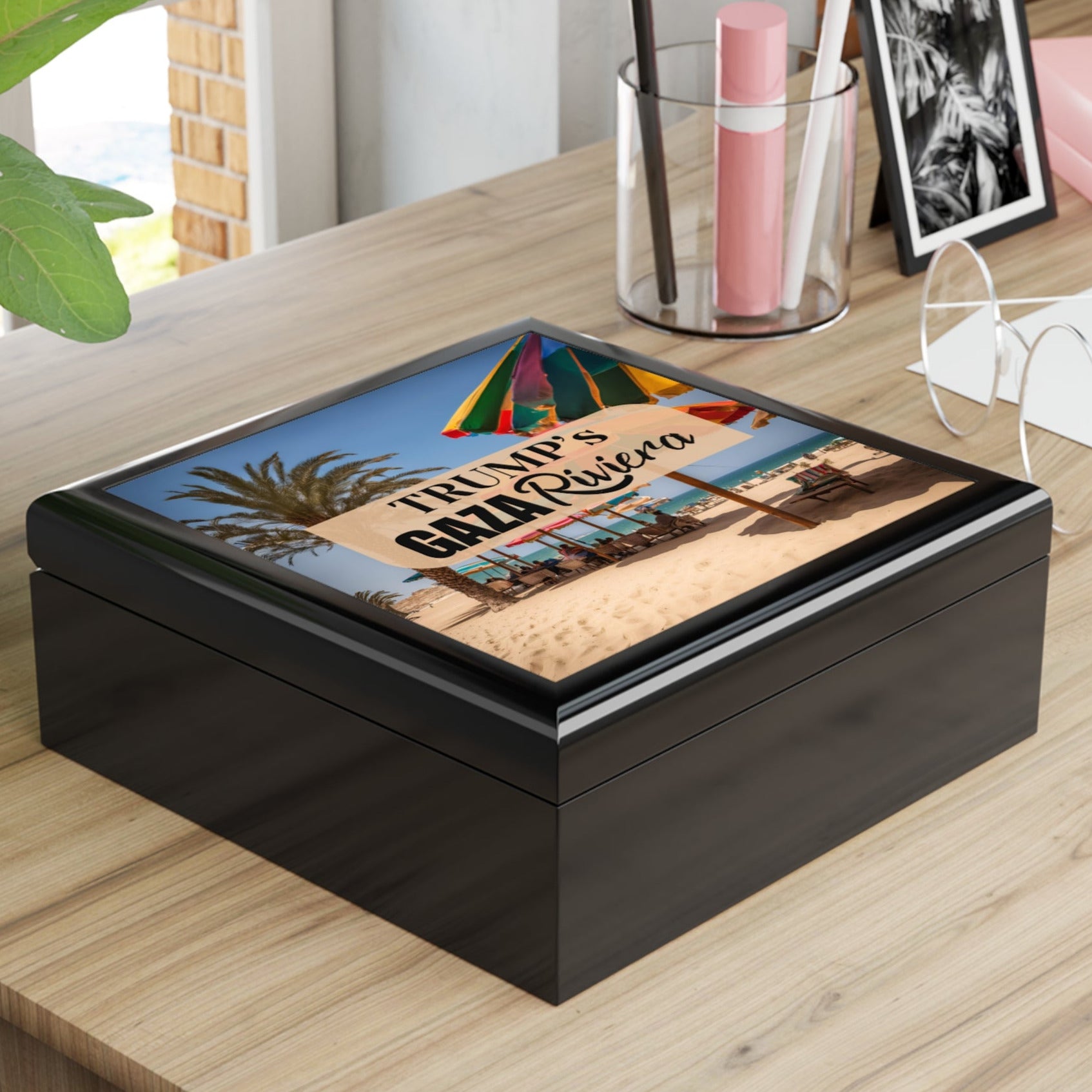 Trump’s Gaza Riviera Jewelry Box - Decor, Bedroom, Jewelry Boxes - EpiAl's Shop