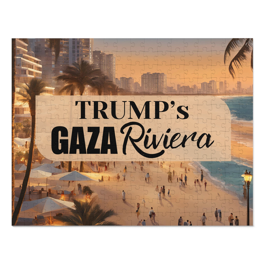 Trump's Gaza Riviera Jigsaw Puzzle with Tin - Toys & Games, Puzzles - EpiAl's Shop
