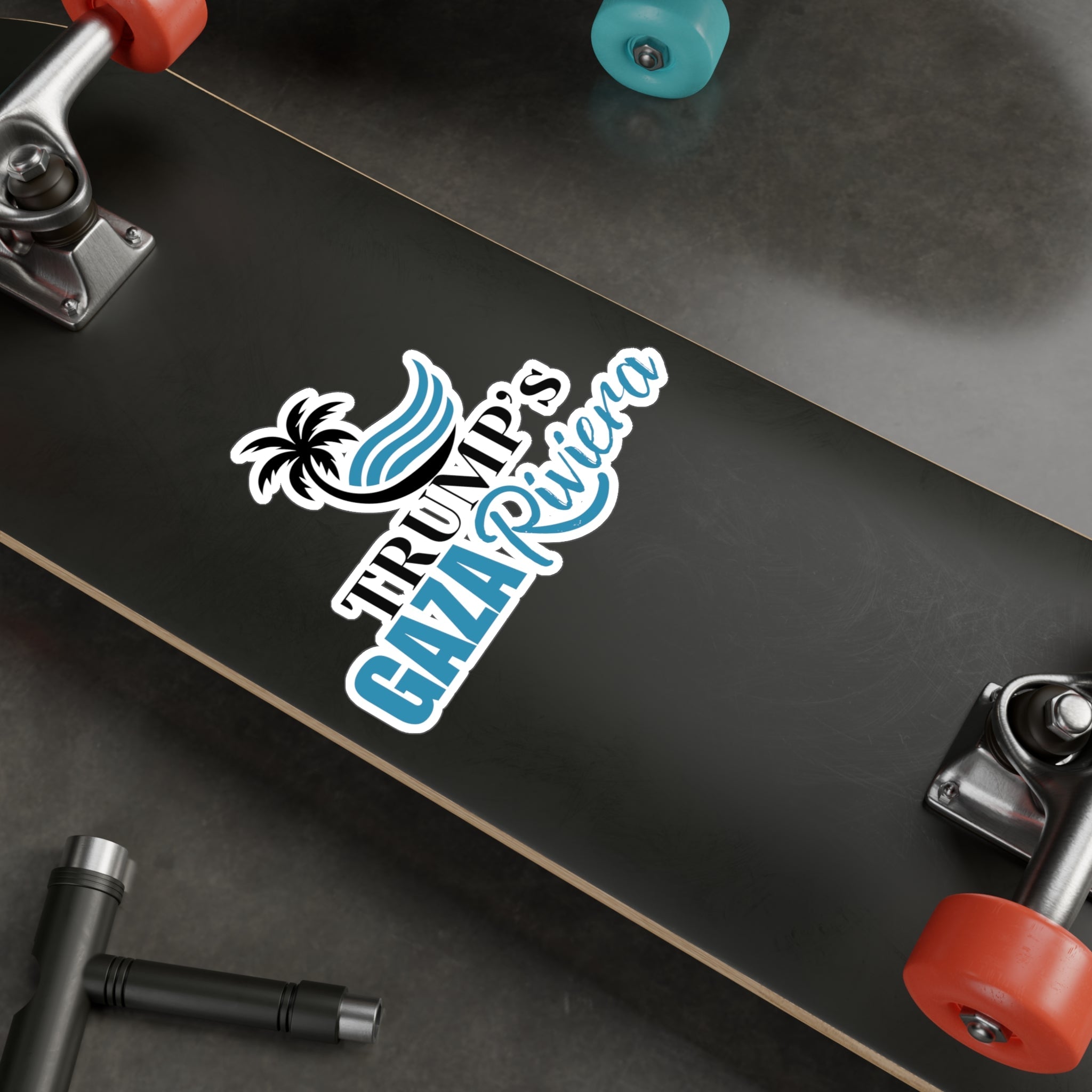 Trump's Gaza Riviera Kiss - Cut Vinyl Decals - Paper Products, Stickers - EpiAl's Shop