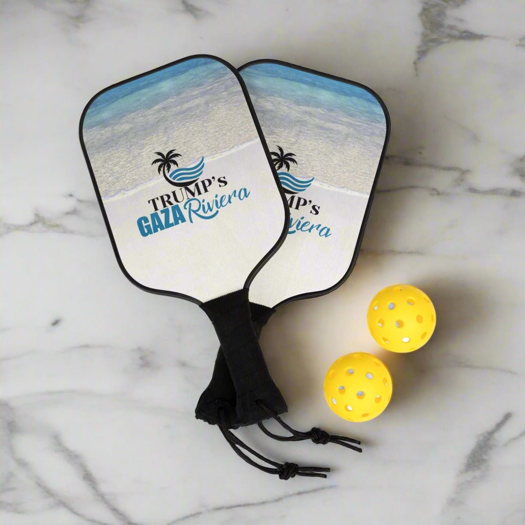 Trump's Gaza Riviera Pickleball Kit - Toys & Games, Pickleball - EpiAl's Shop
