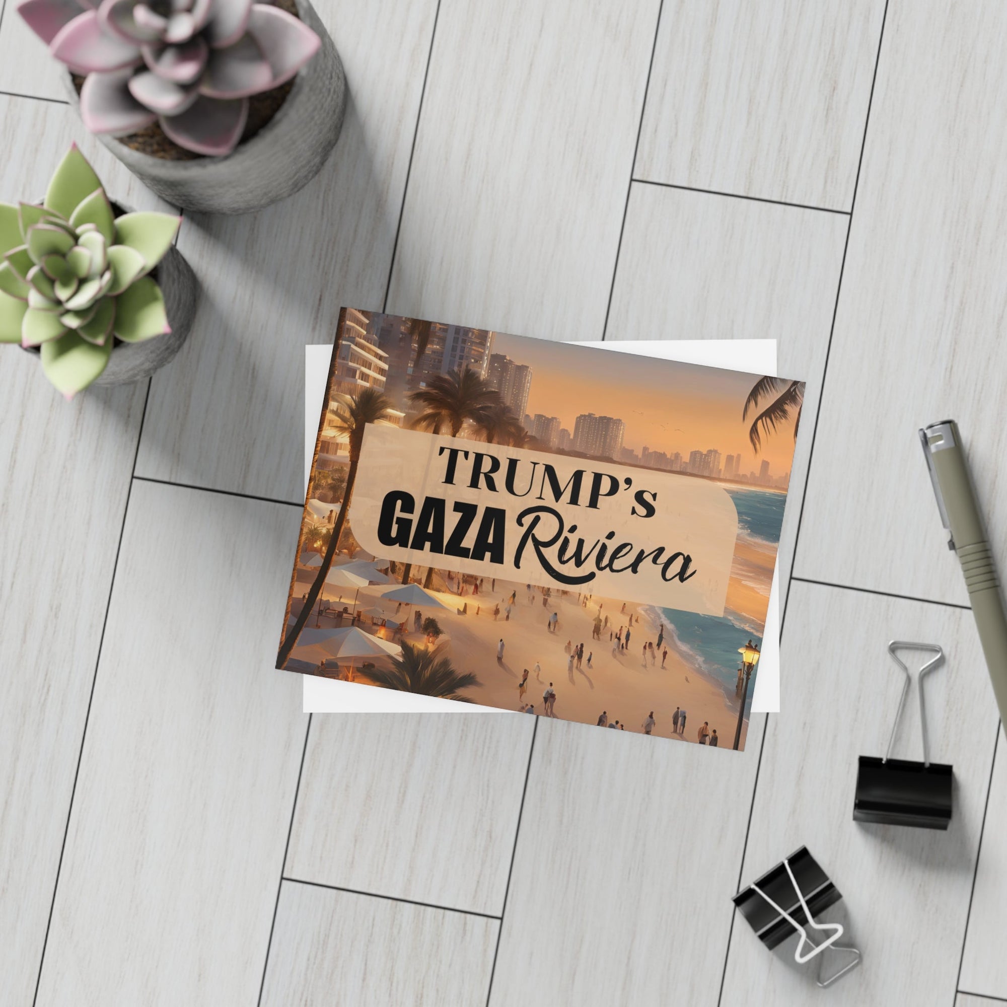 Trump’s Gaza Riviera Postcard Bundles with Envelopes - Paper Products, Greeting Cards - EpiAl's Shop