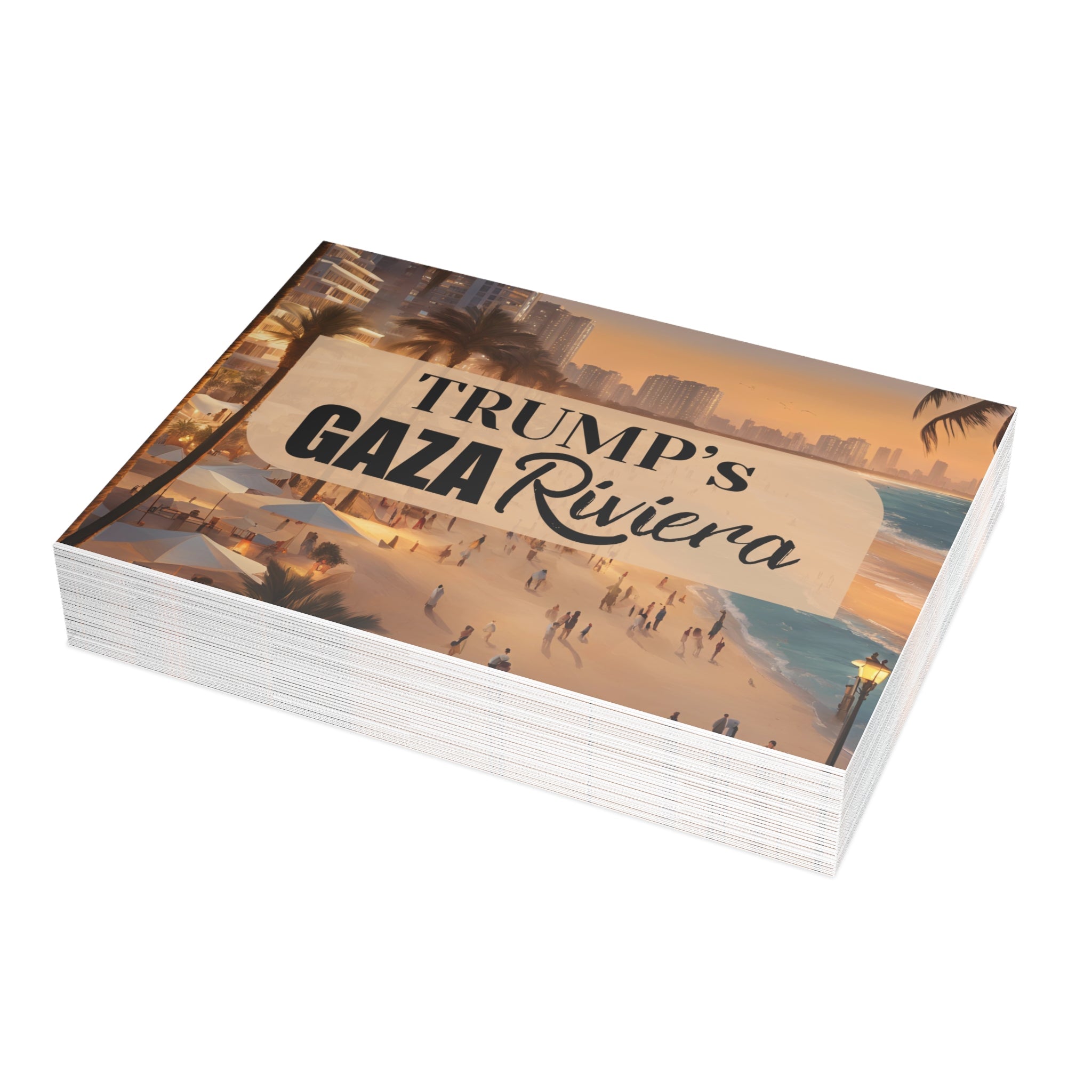 Trump’s Gaza Riviera Postcard Bundles with Envelopes - Paper Products, Greeting Cards - EpiAl's Shop