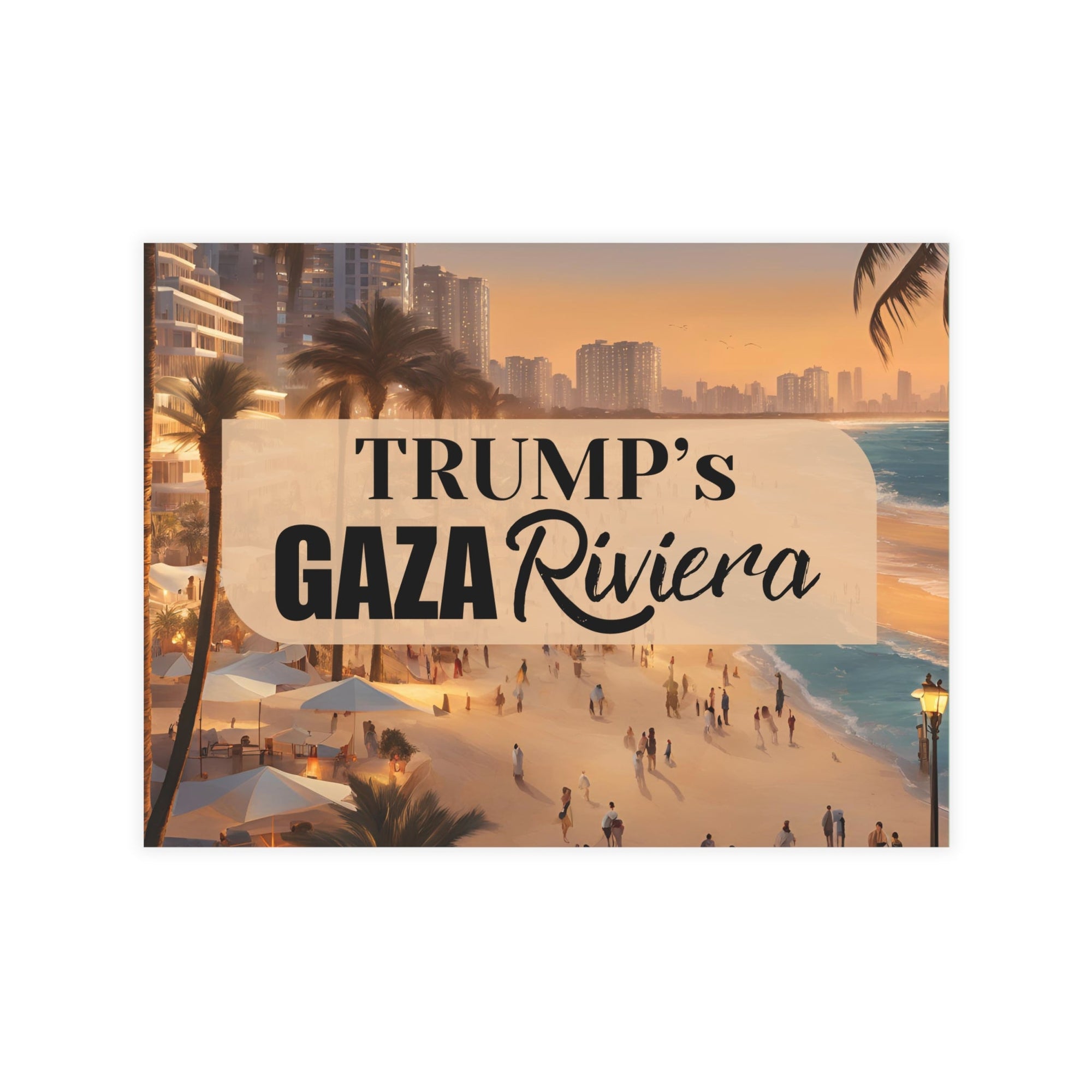 Trump’s Gaza Riviera Postcard Bundles with Envelopes - Paper Products, Greeting Cards - EpiAl's Shop