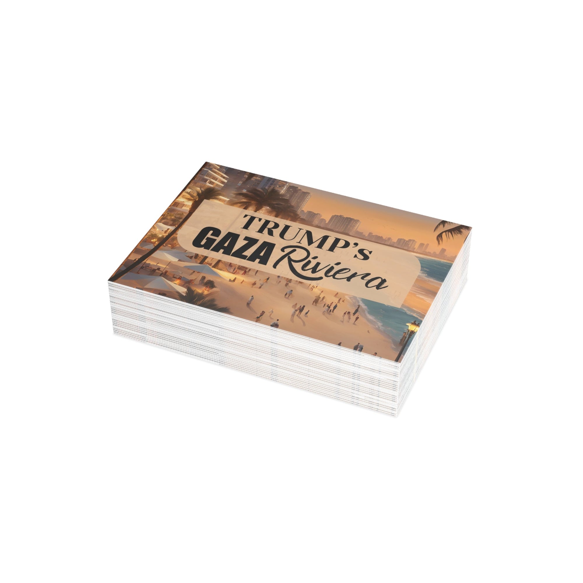 Trump’s Gaza Riviera Postcard Bundles with Envelopes - Paper Products, Greeting Cards - EpiAl's Shop