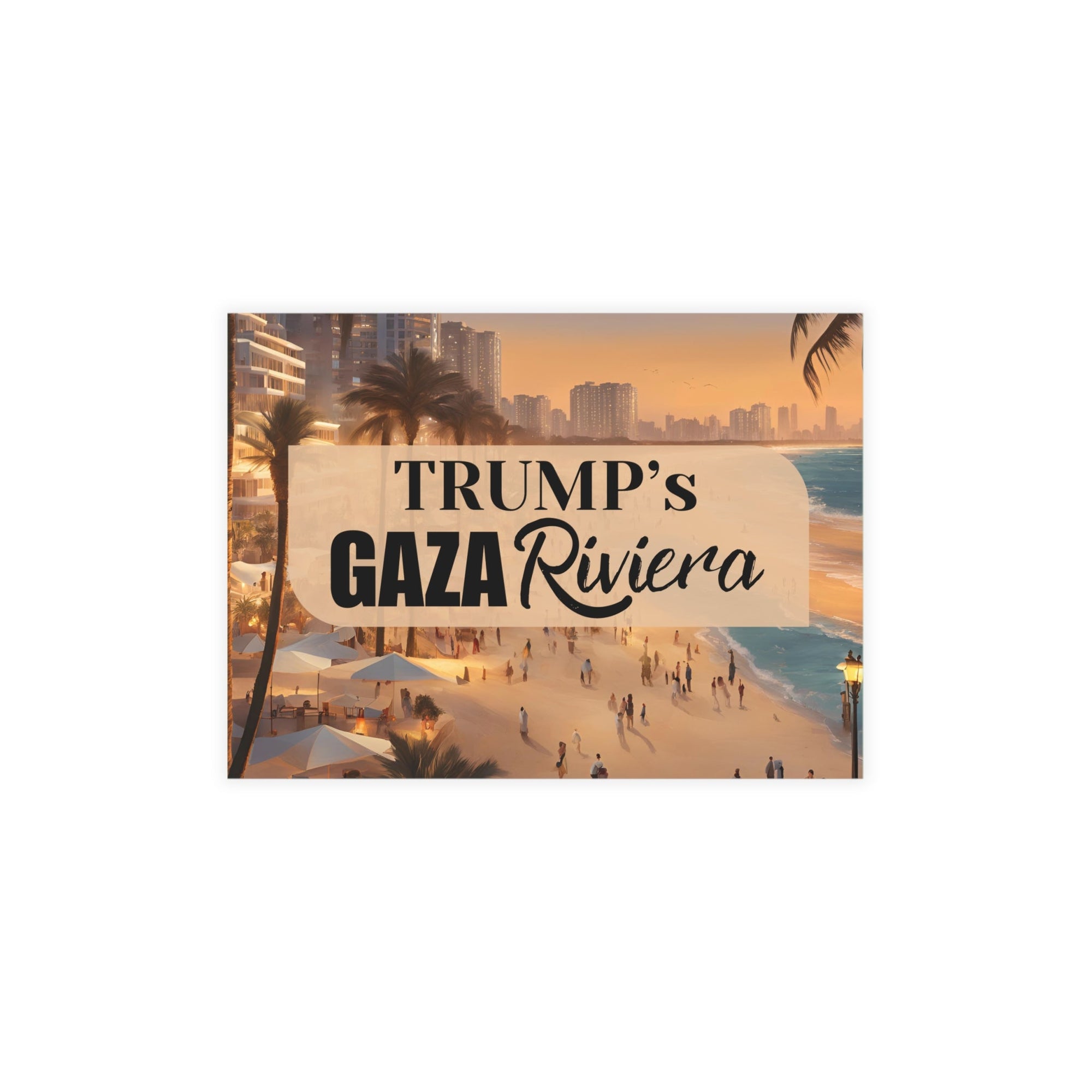 Trump’s Gaza Riviera Postcard Bundles with Envelopes - Paper Products, Greeting Cards - EpiAl's Shop