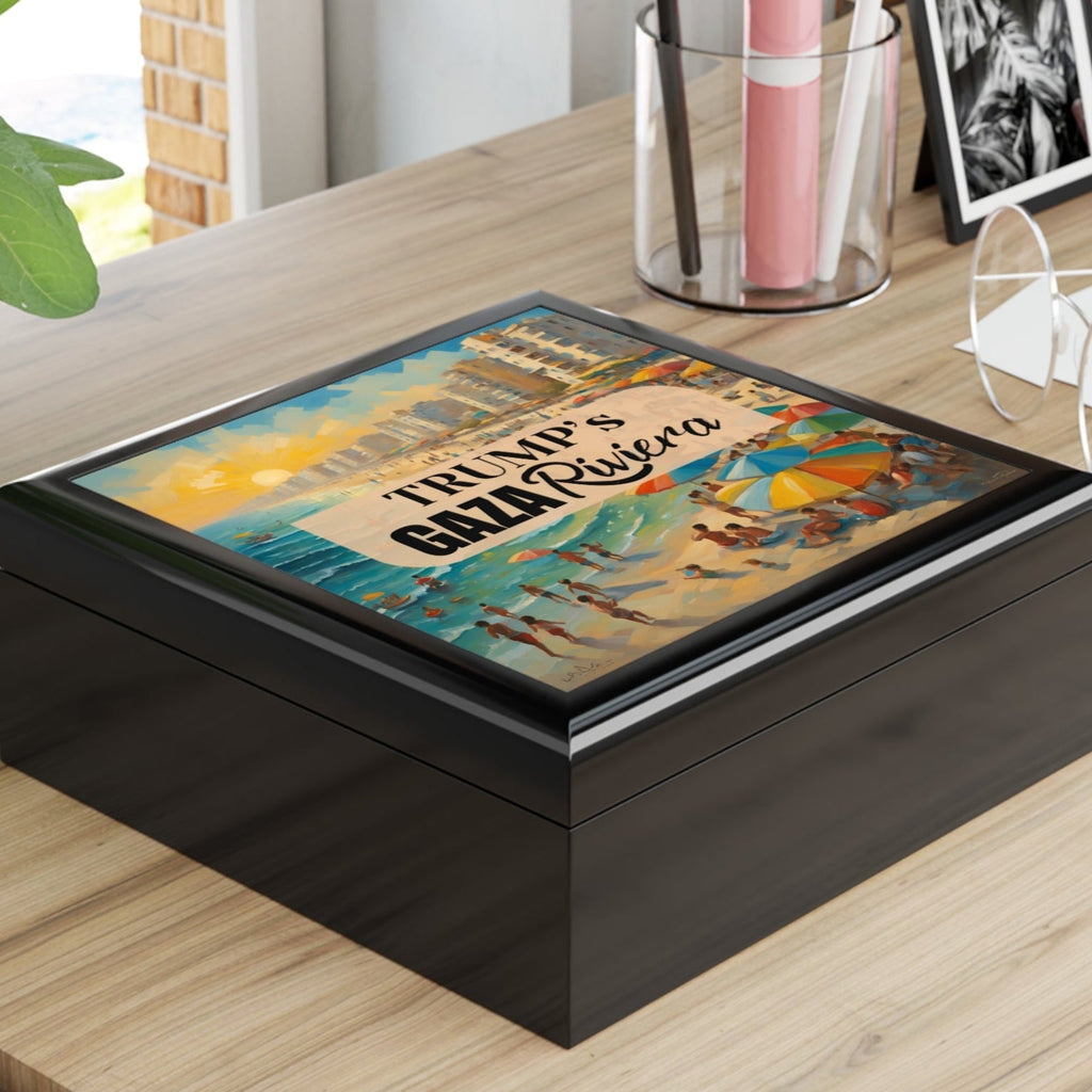 Trump’s Gaza Riviera Seaside Jewelry Box - Decor, Bedroom, Jewelry Boxes - EpiAl's Shop